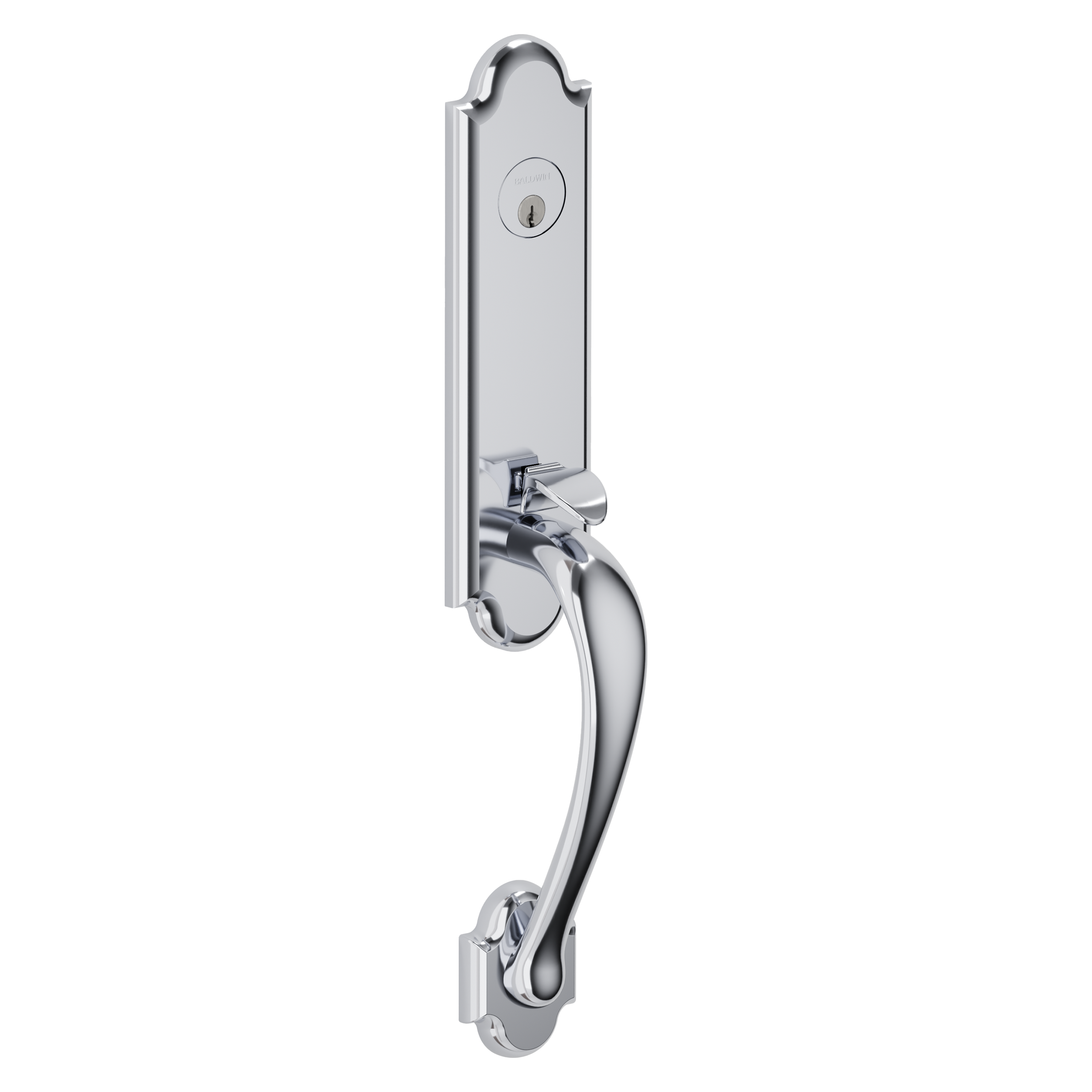 Baldwin Boulder Single Cylinder Handleset with 5452V Beavertail Lever