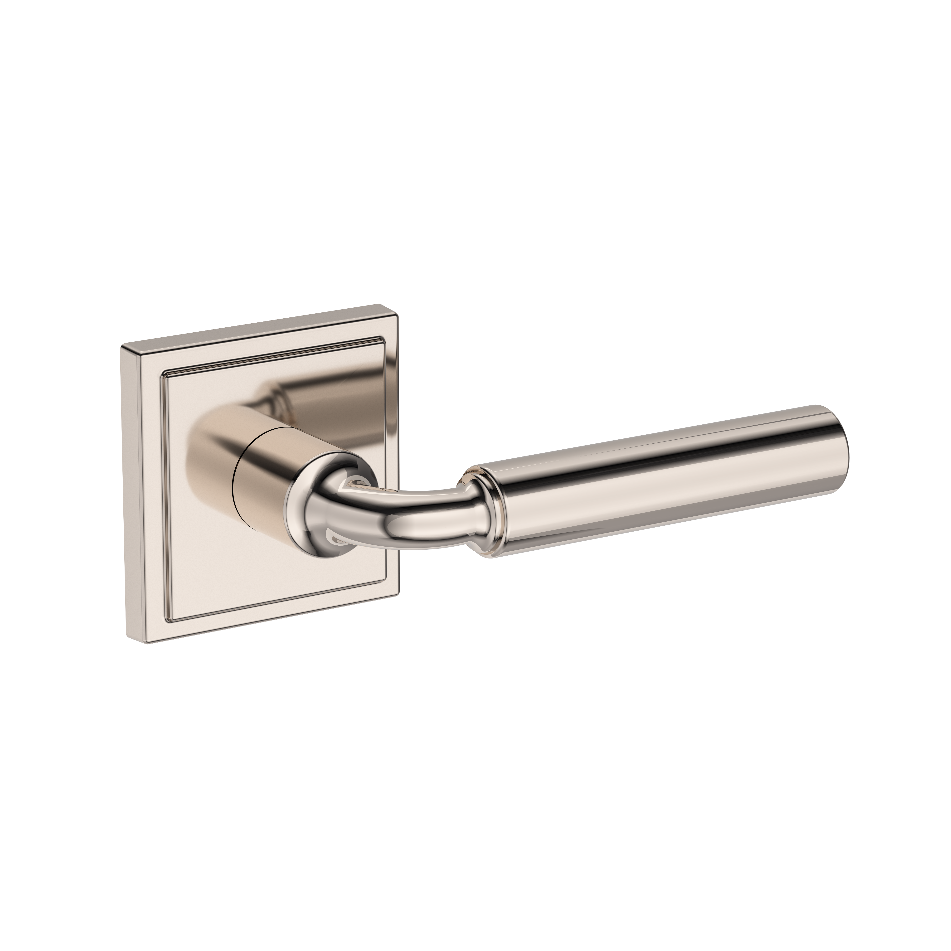 Baldwin La Conner Lever Set with Stepped Square Rose