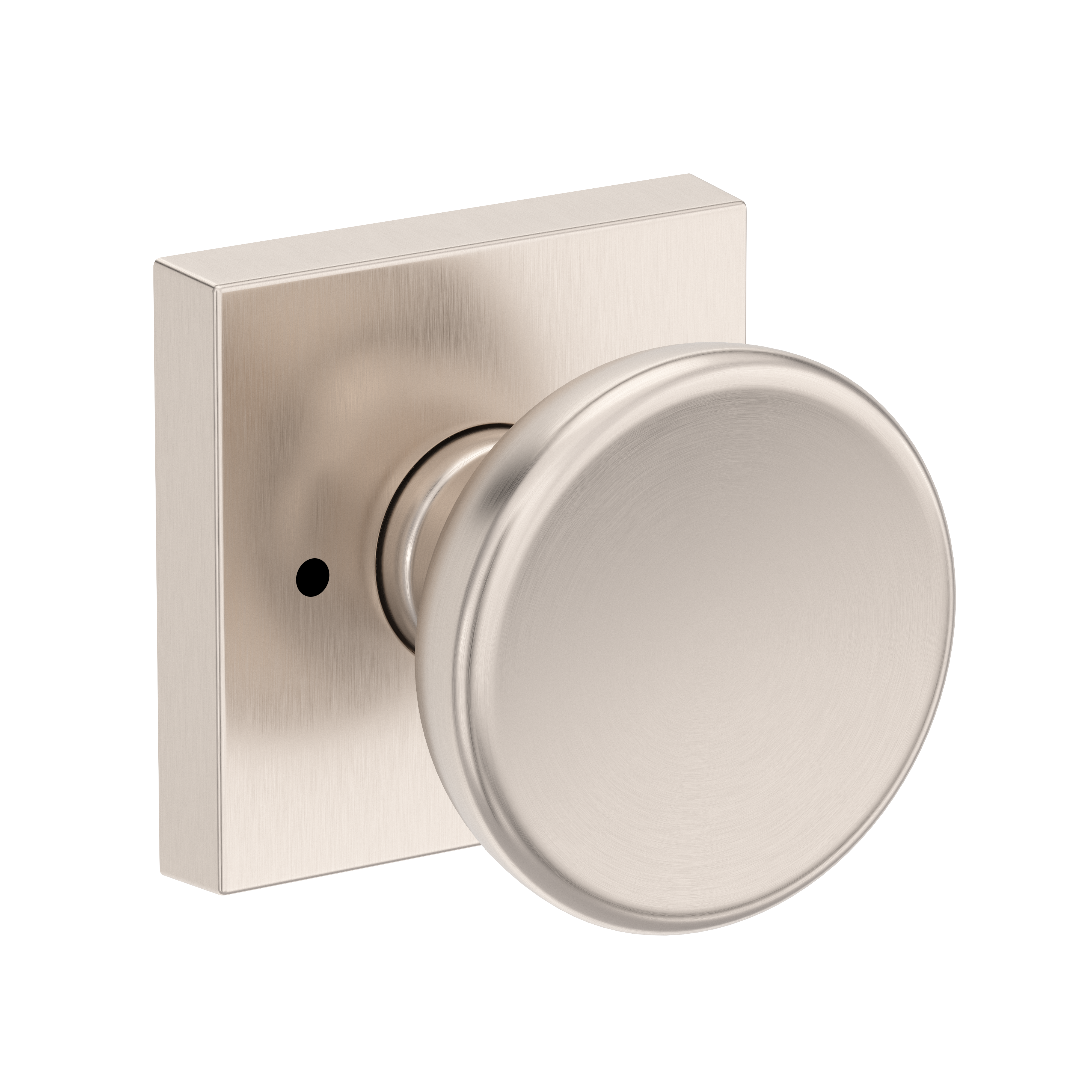 Baldwin Solvang Knob Set with Contemporary Square Rose