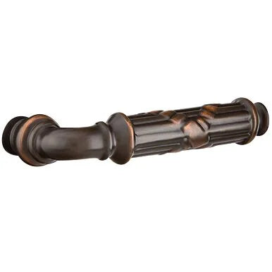 Emtek Arts & Crafts Tubular Entryset Full Length with Ribbon & Reed Lever