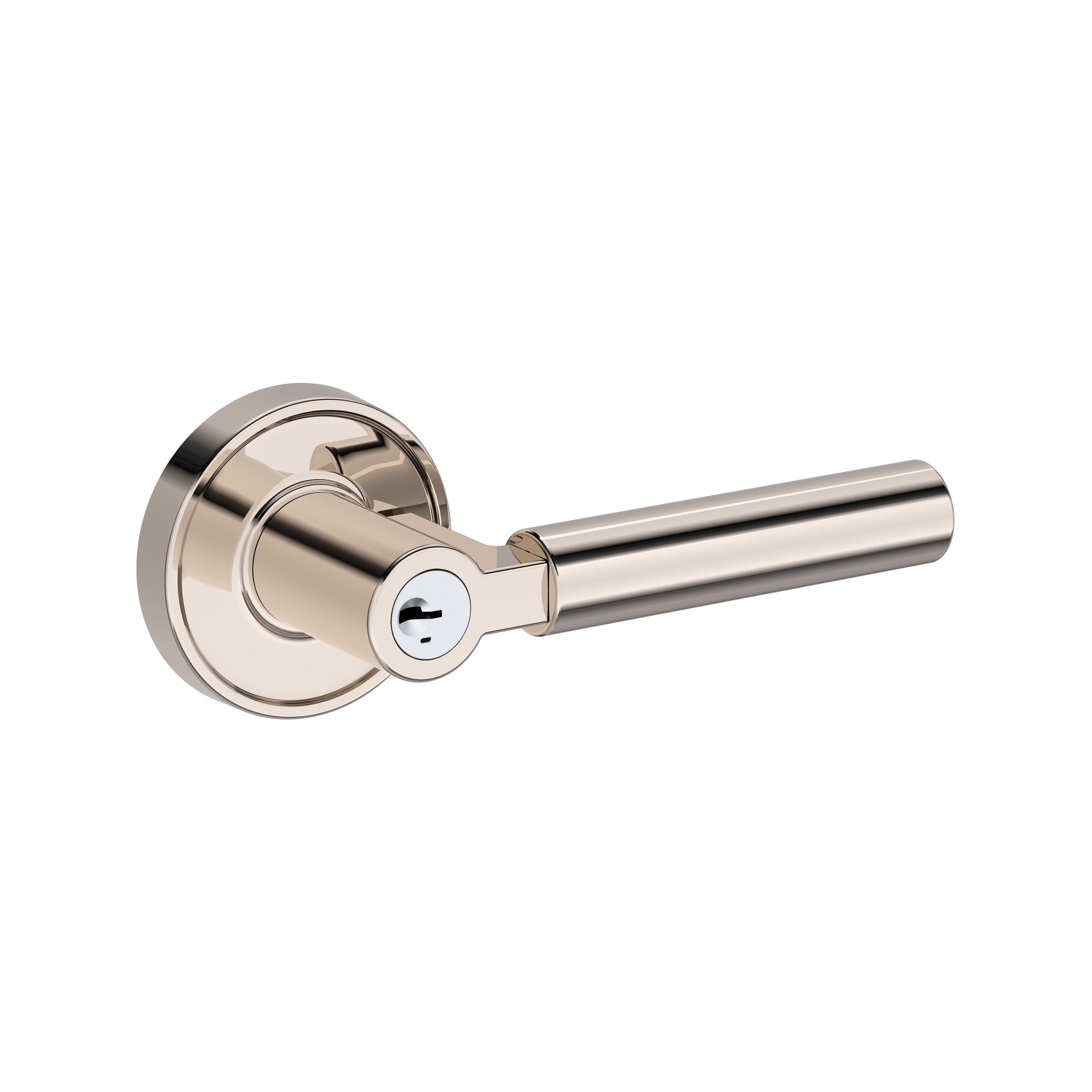 Baldwin Lake Forest Lever Set with Recessed Round Rose