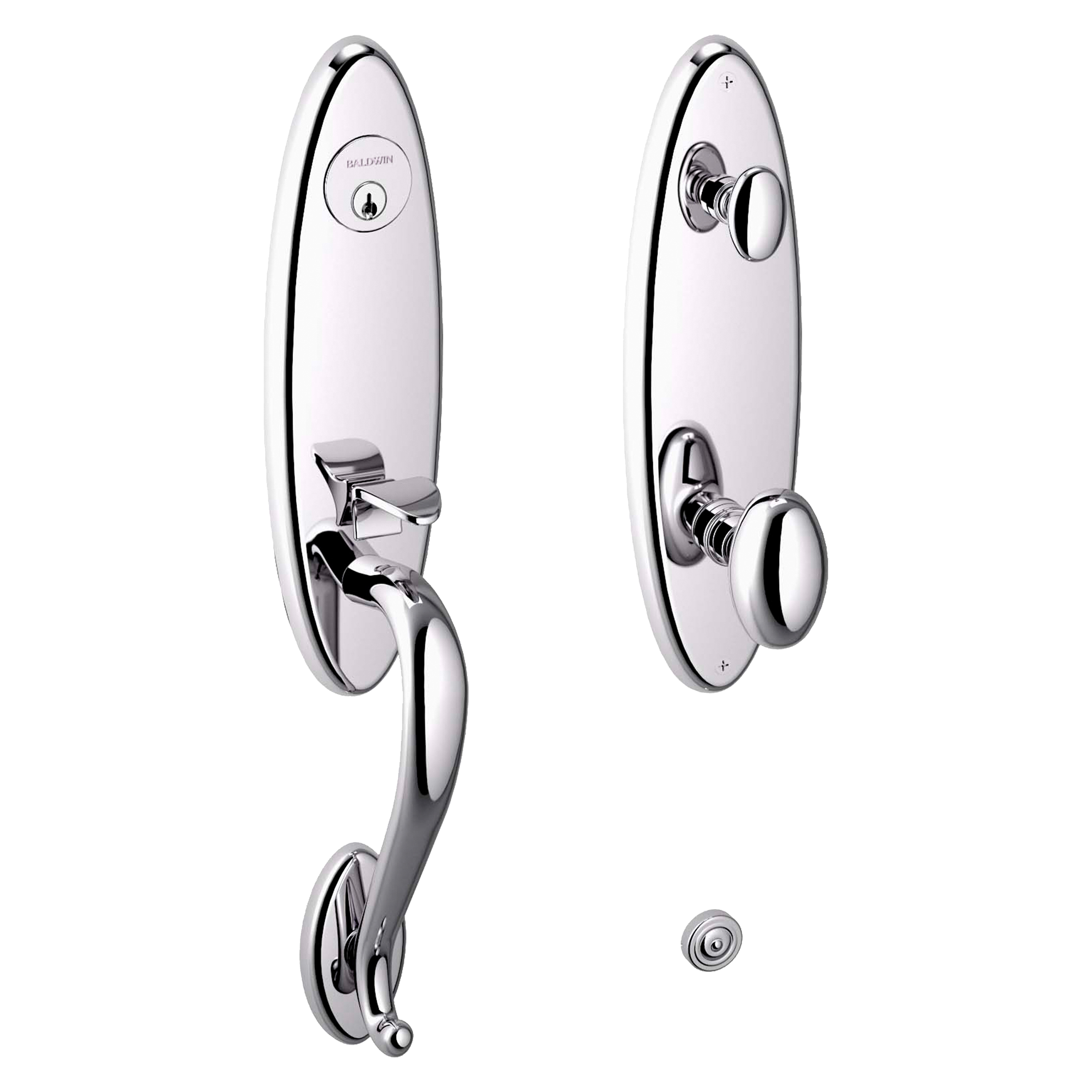 Baldwin Blakely Single Cylinder Handleset with 5025 Egg Knob
