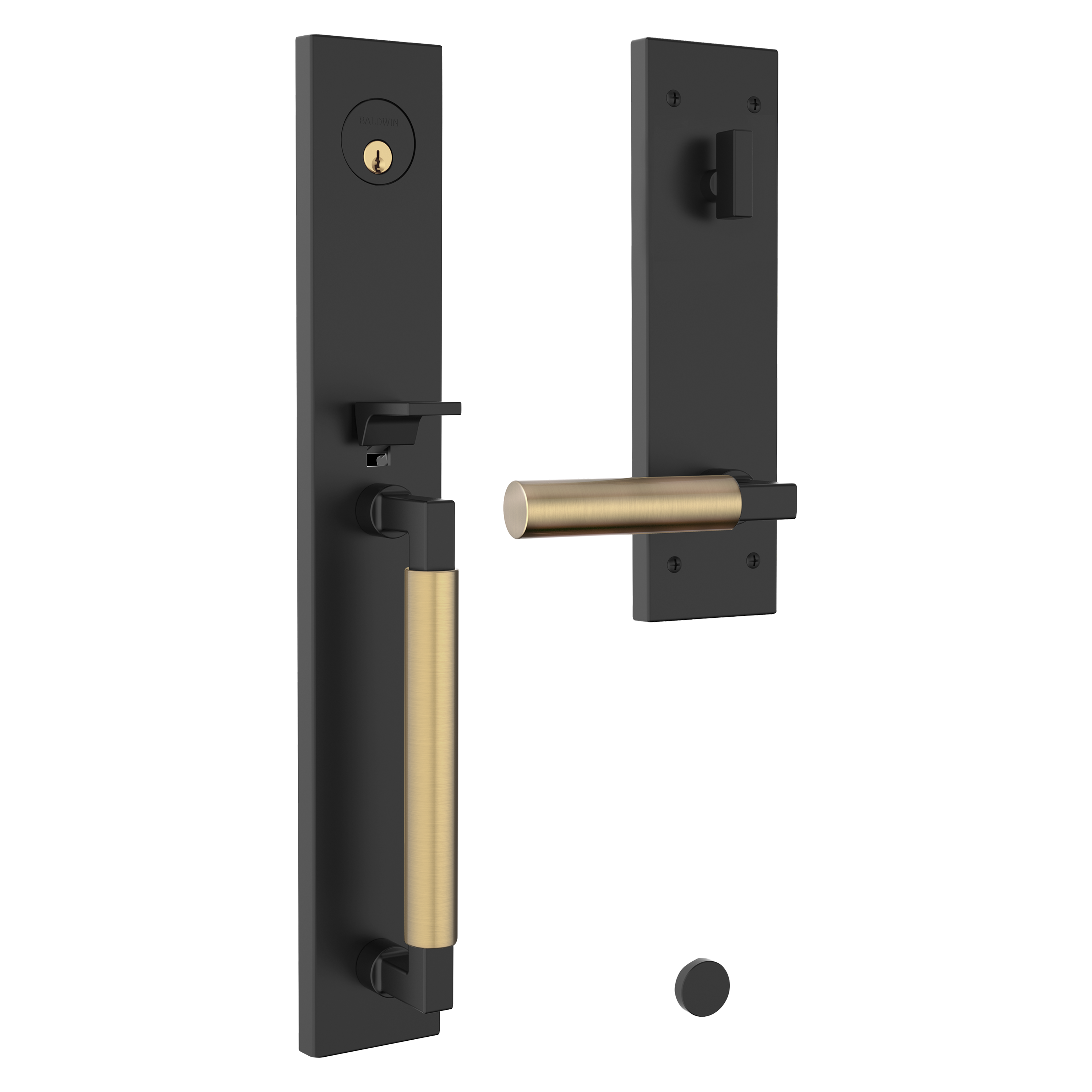 Baldwin Gramercy Egress Mixed Finish Handleset with L029 Lever