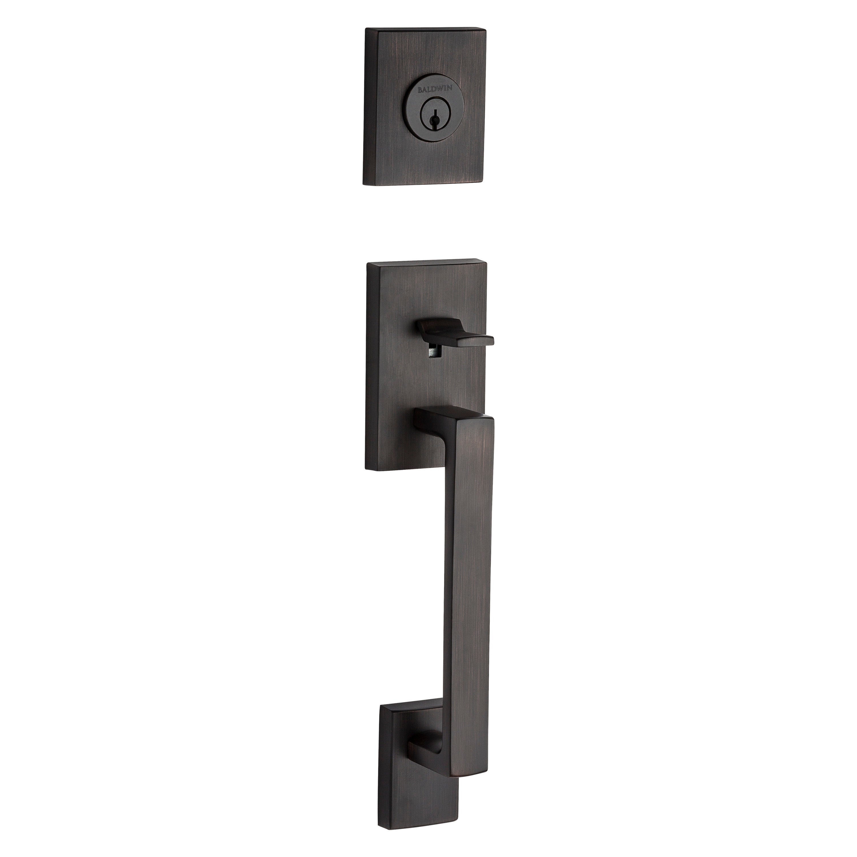 Baldwin Reserve La Jolla Single Cylinder Handleset With Square Lever