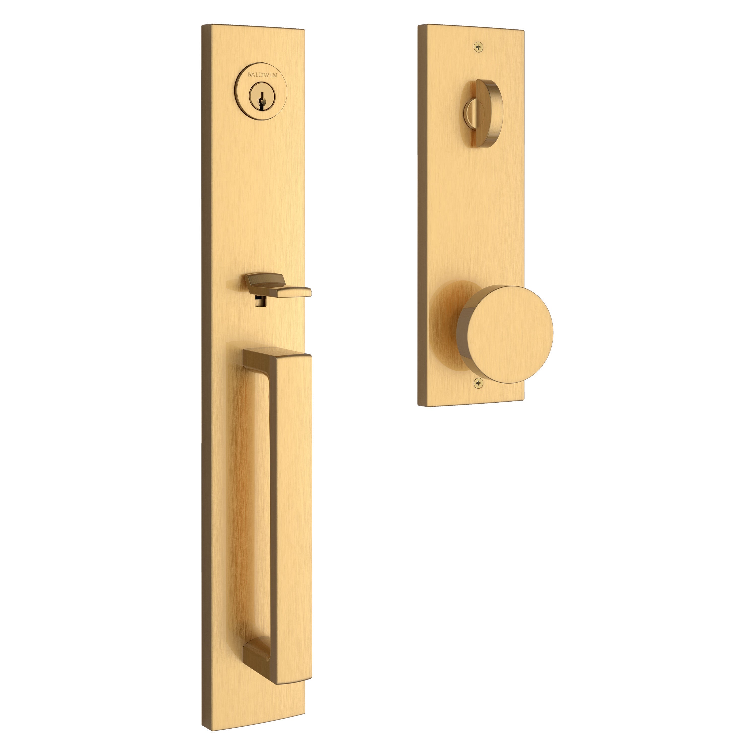 Baldwin Reserve Santa Cruz Handleset With Contemporary Knob