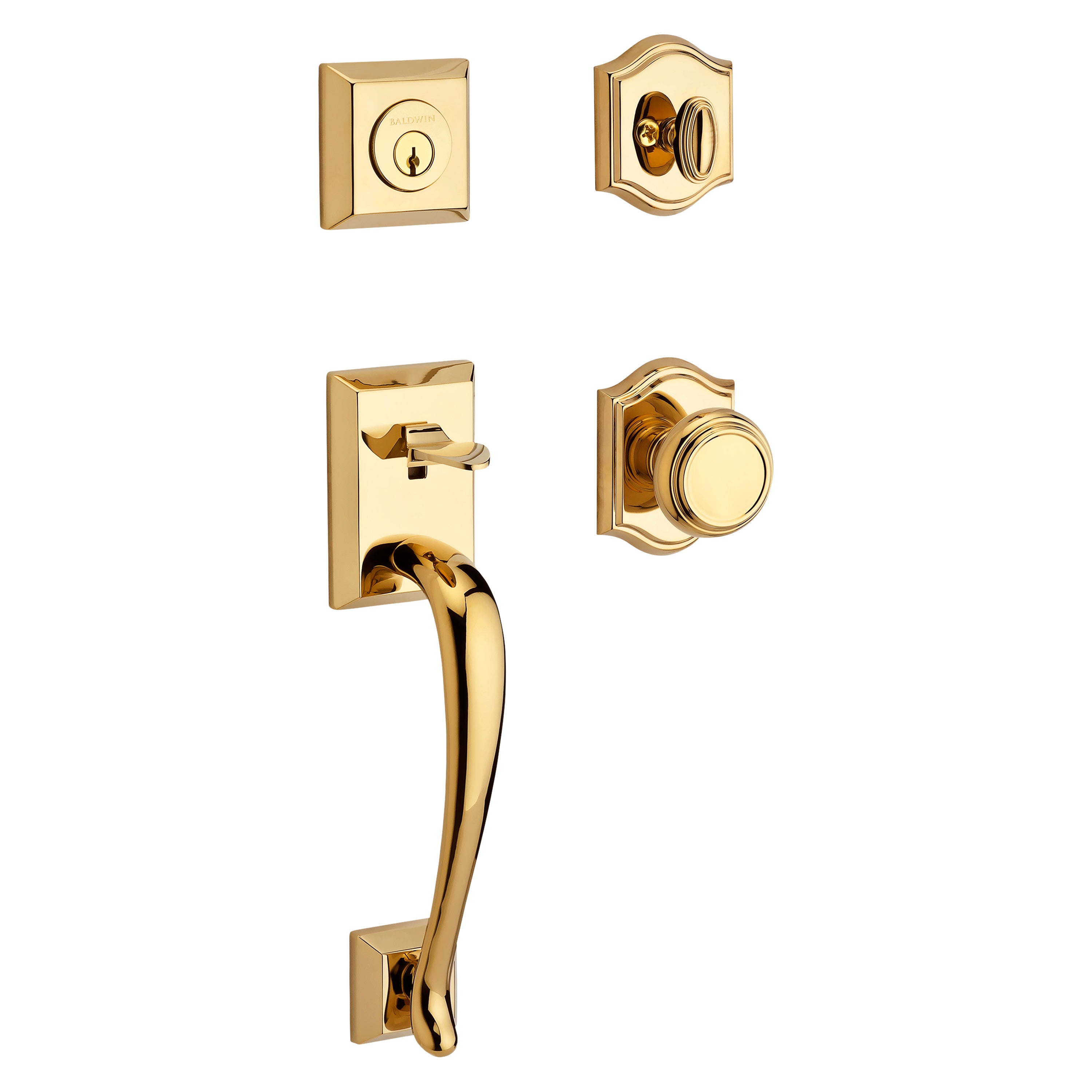 Baldwin Reserve Napa Single Cylinder Handleset With Traditional Knob