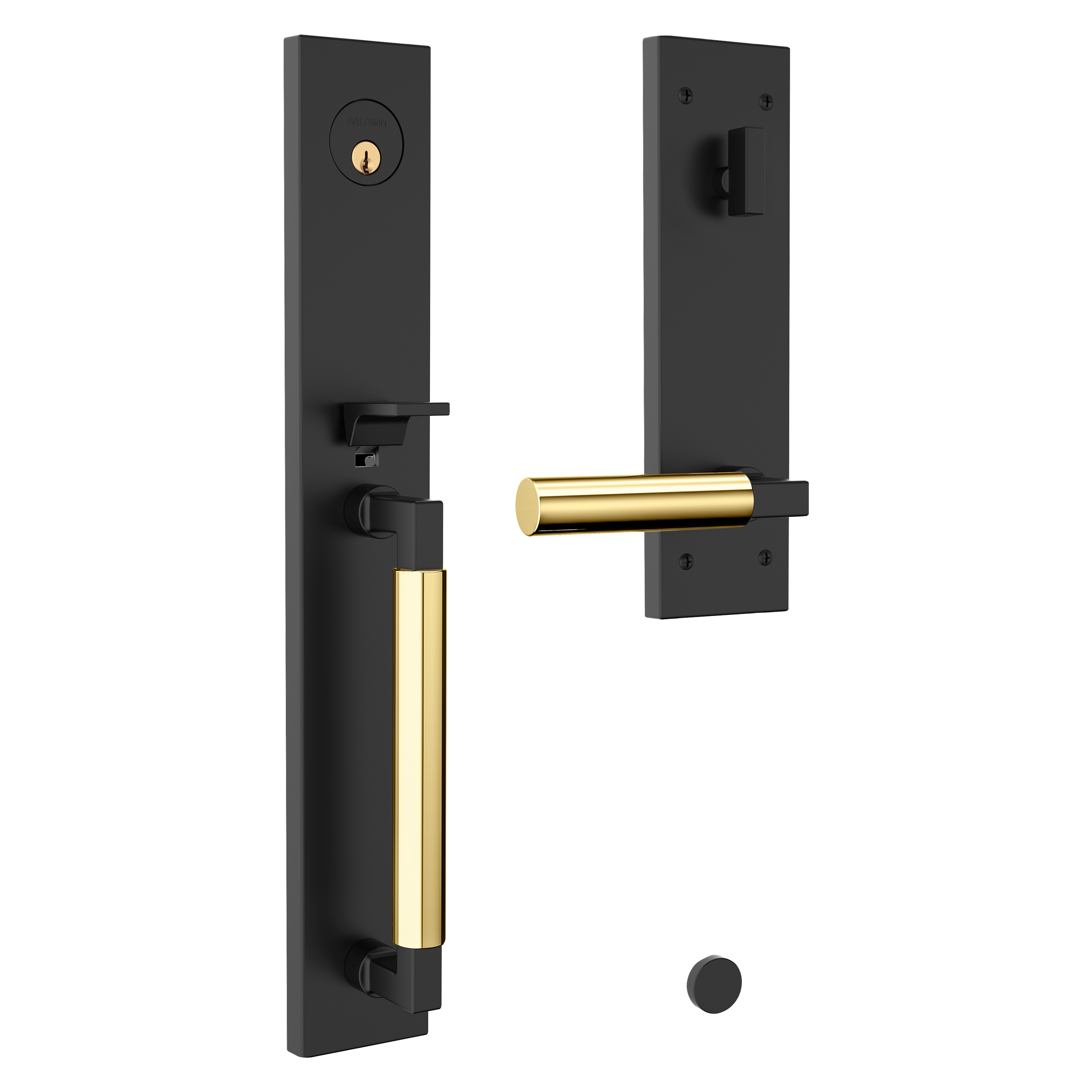 Baldwin Gramercy Egress Mixed Finish Handleset with L029 Lever