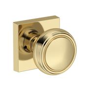 Baldwin Bremerton Knob Set with Contemporary Square Rose