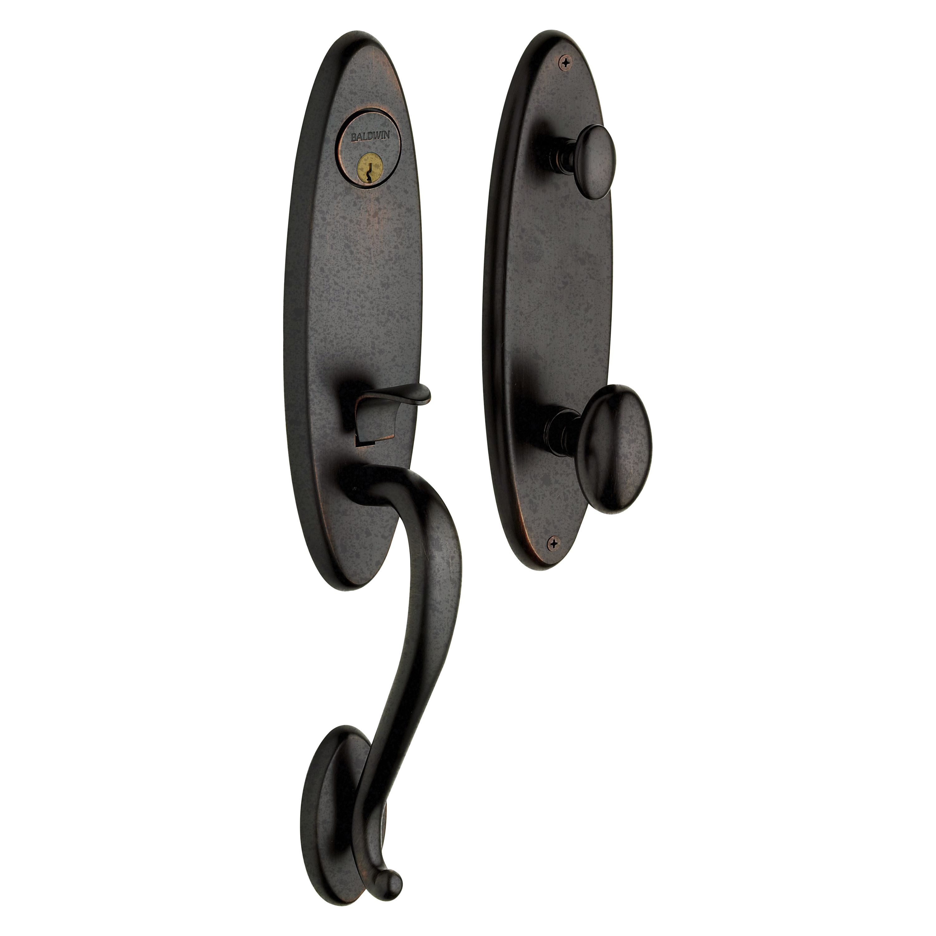 Baldwin Blakely Single Cylinder Handleset with 5025 Egg Knob