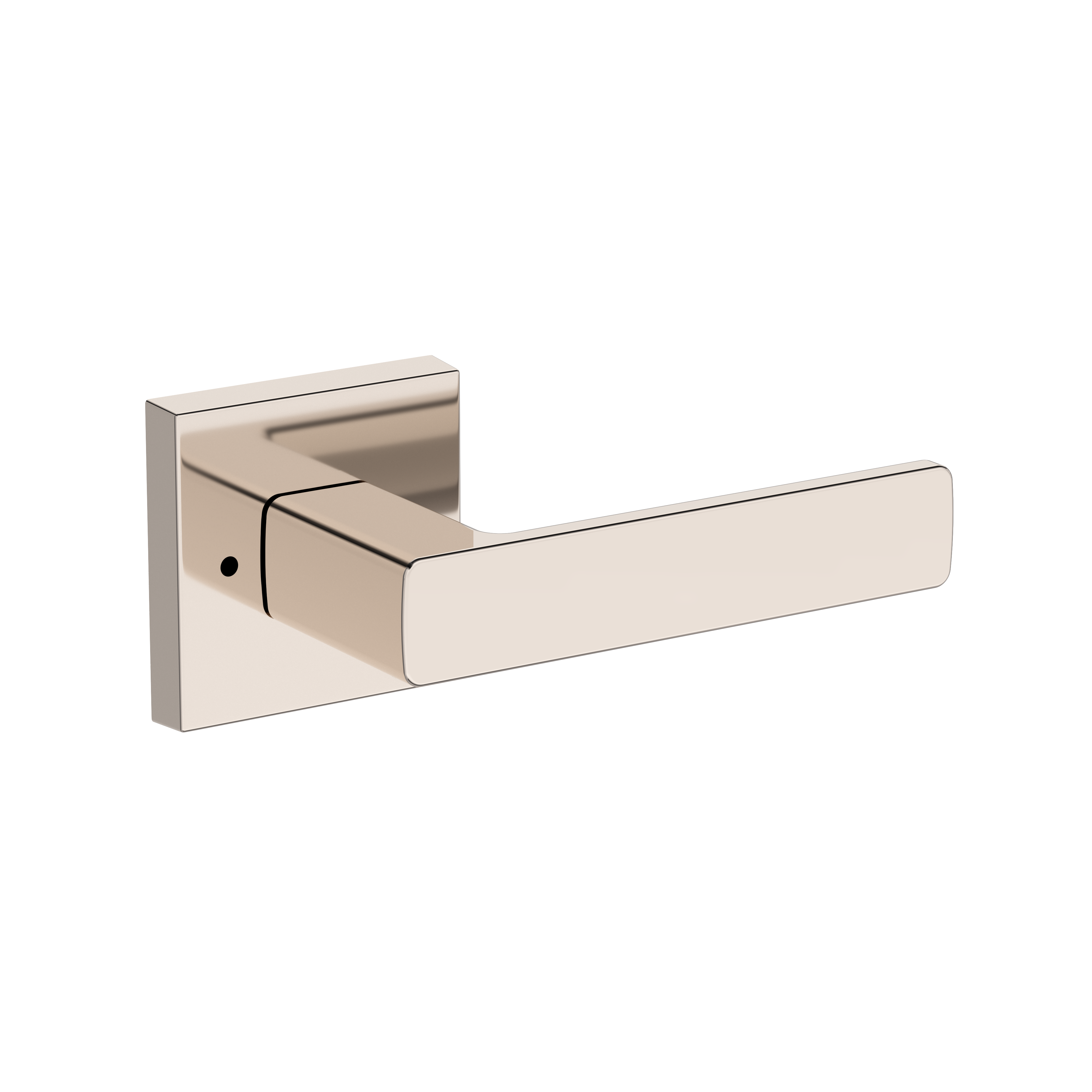 Baldwin Sharpewood Lever Set with Contemporary Square Rose
