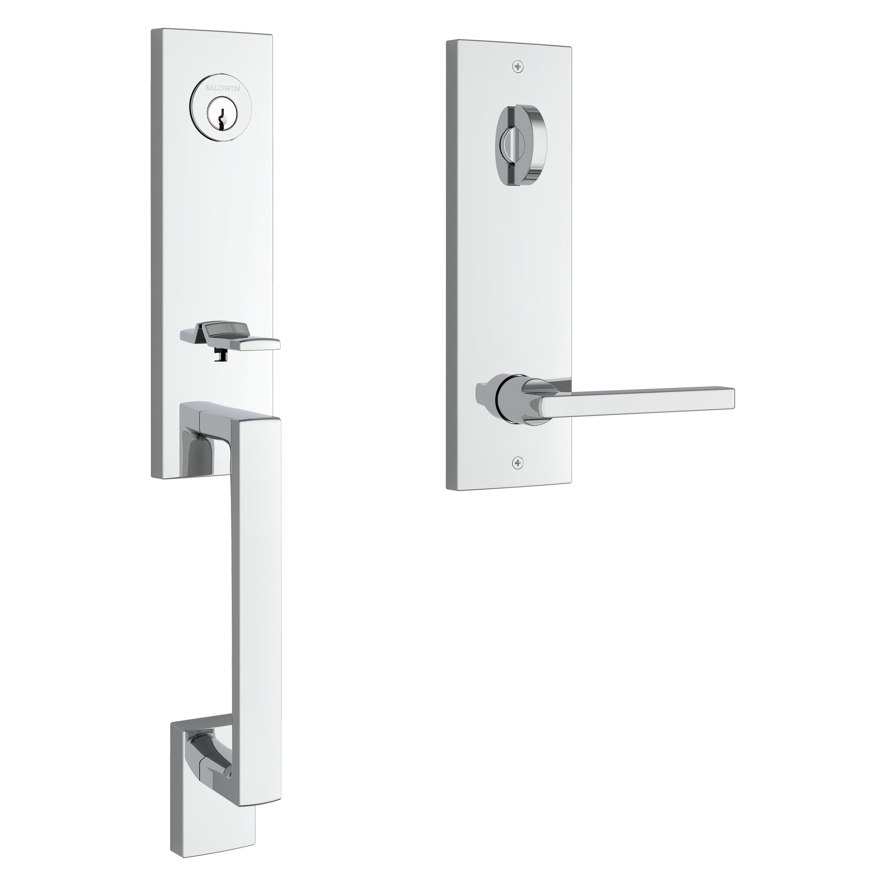 Baldwin Reserve Seattle Handleset With Square Lever