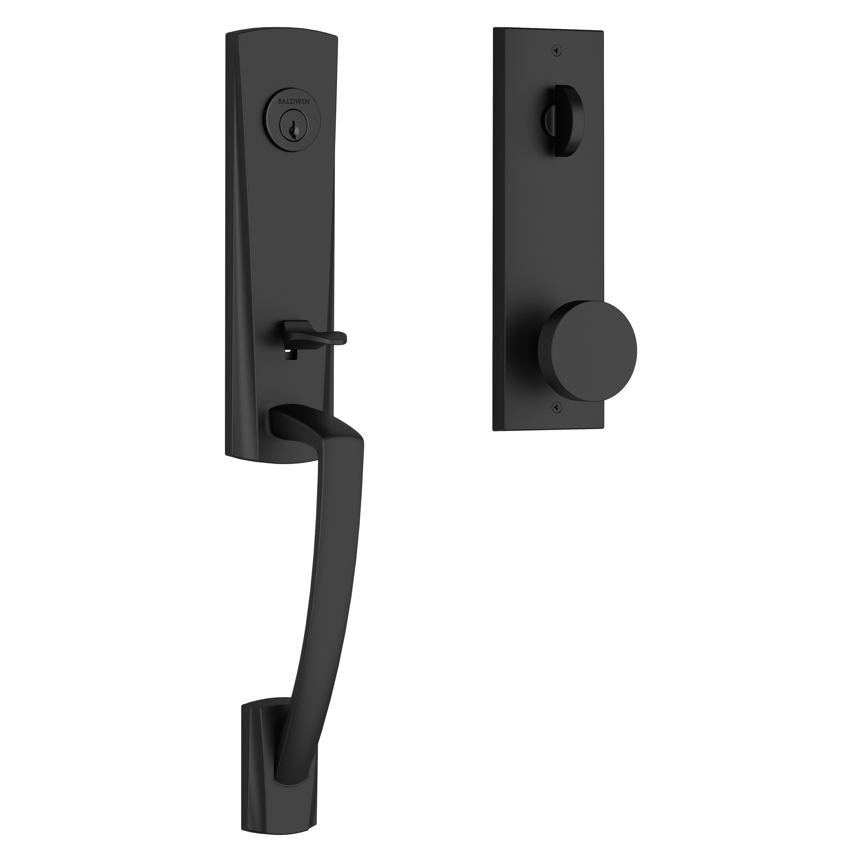 Baldwin Reserve Miami Handleset With Contemporary Knob