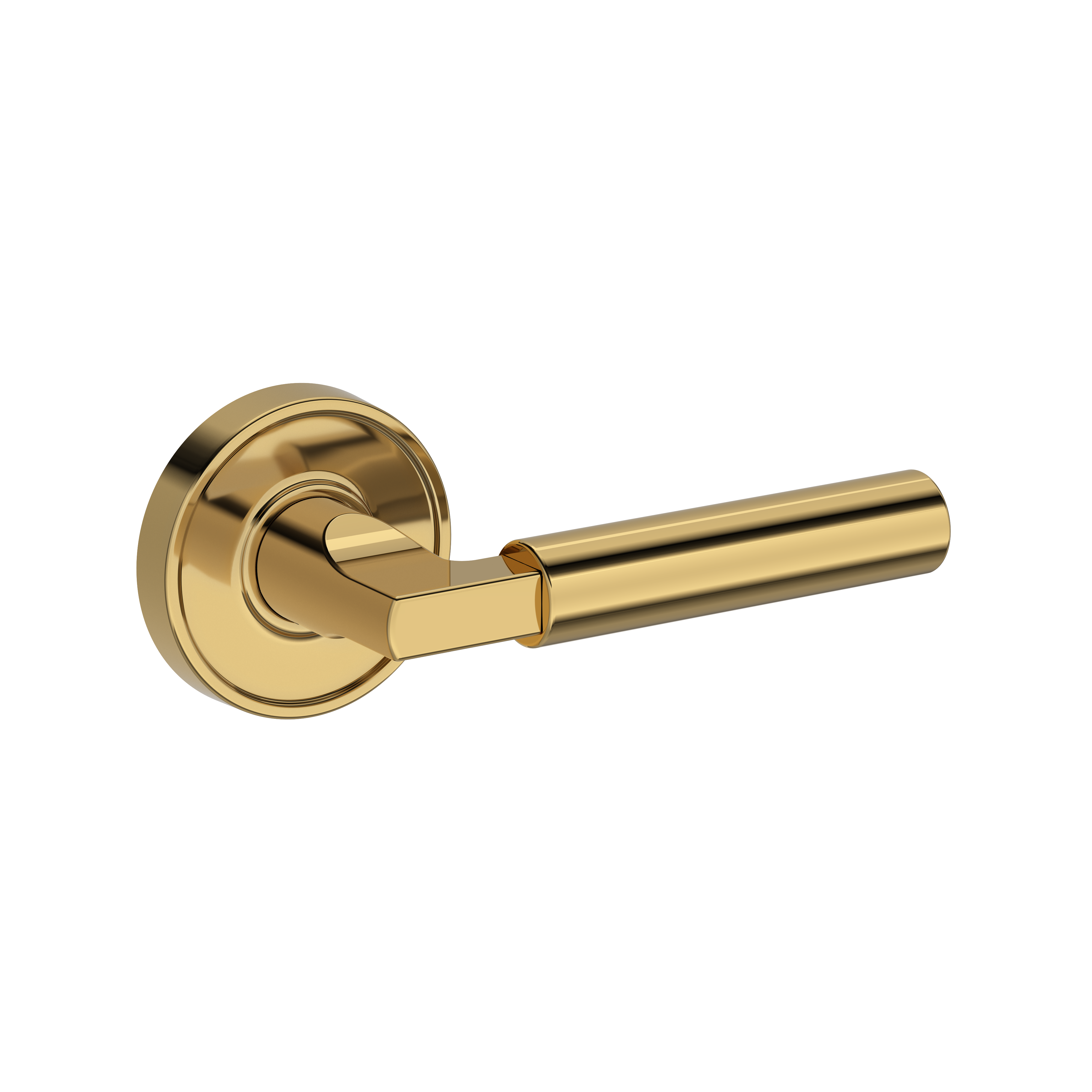 Baldwin Lake Forest Lever Set with Recessed Round Rose