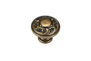 Manzoni Decorated Round Cabinet Knob