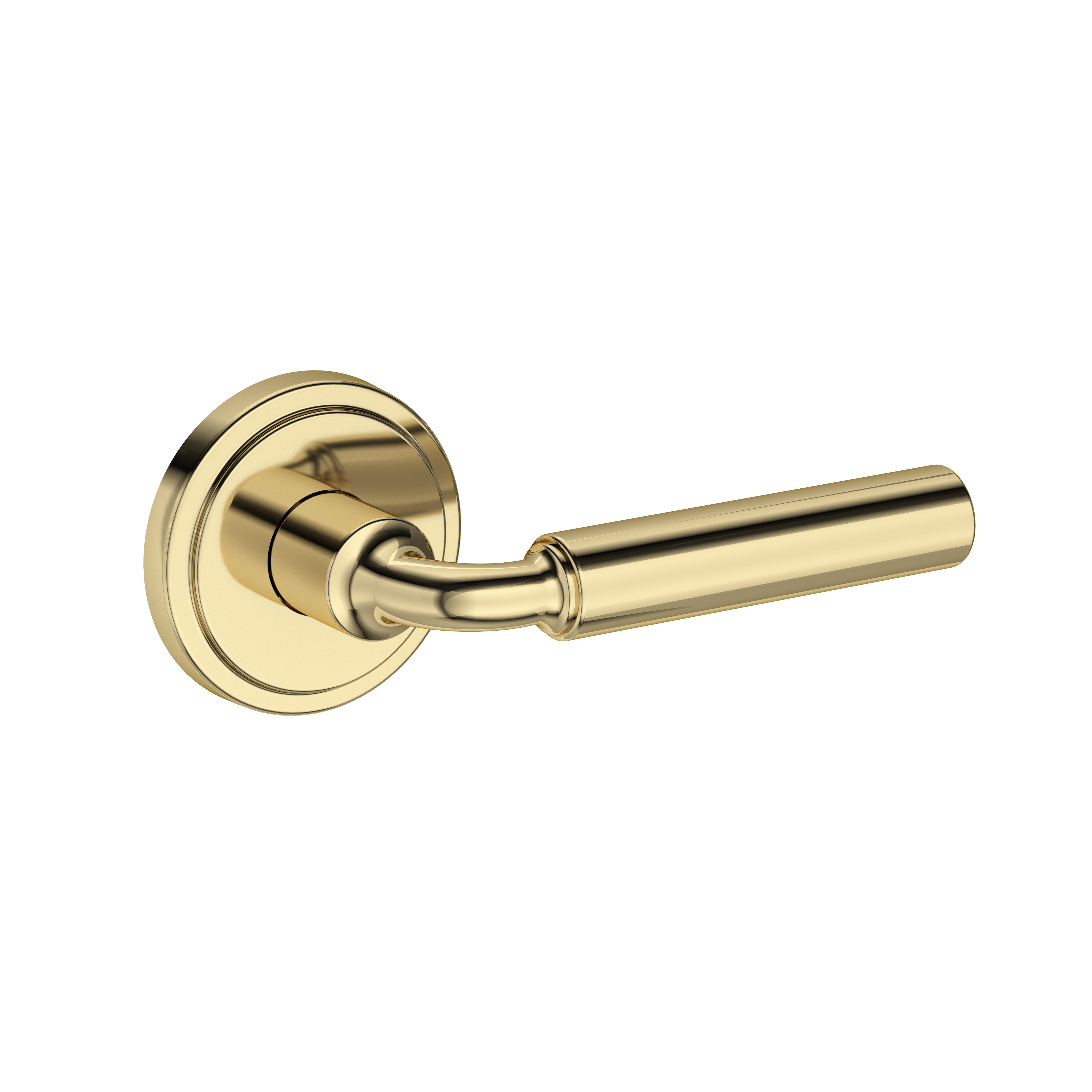 Baldwin La Conner Lever Set with Stepped Round Rose