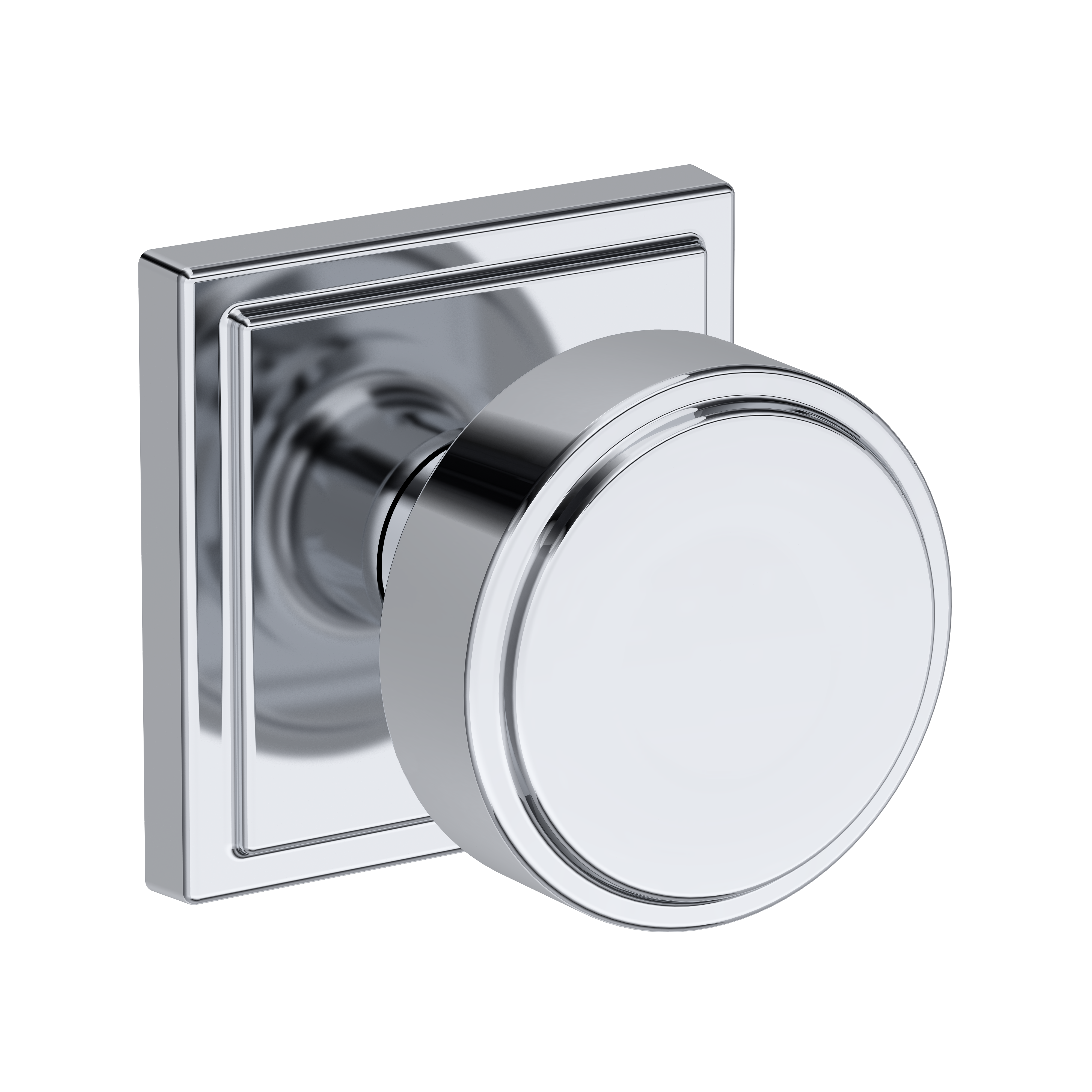 Baldwin Vashon Knob Set with Stepped Square Rose