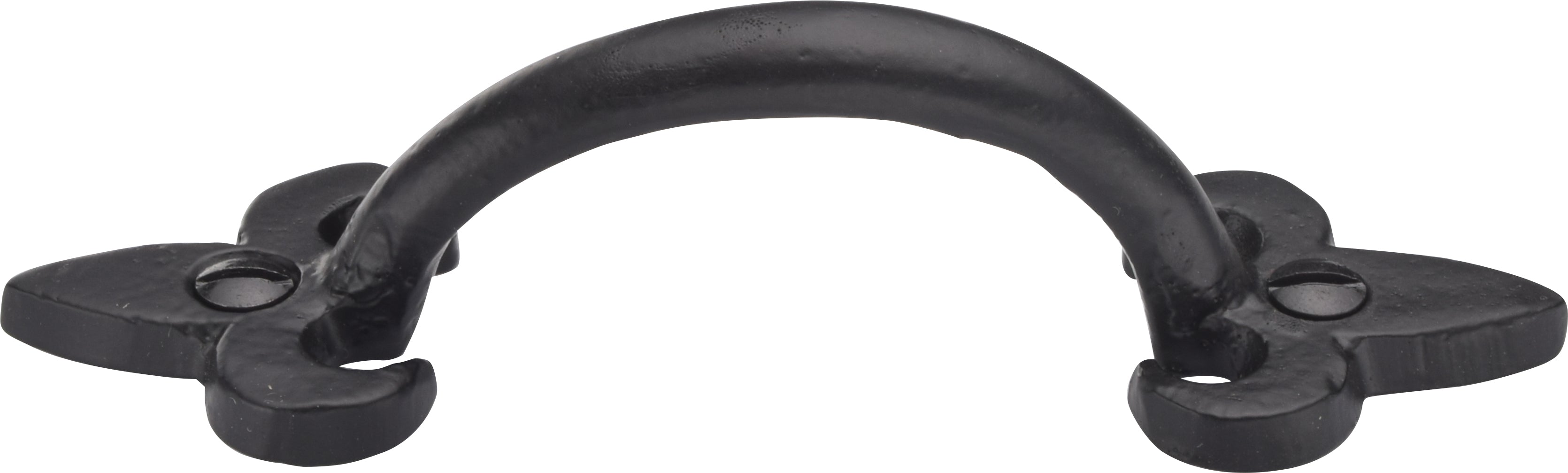 Ashley Norton Bronze Front Mounted Fleur-de-lis Cabinet Pull