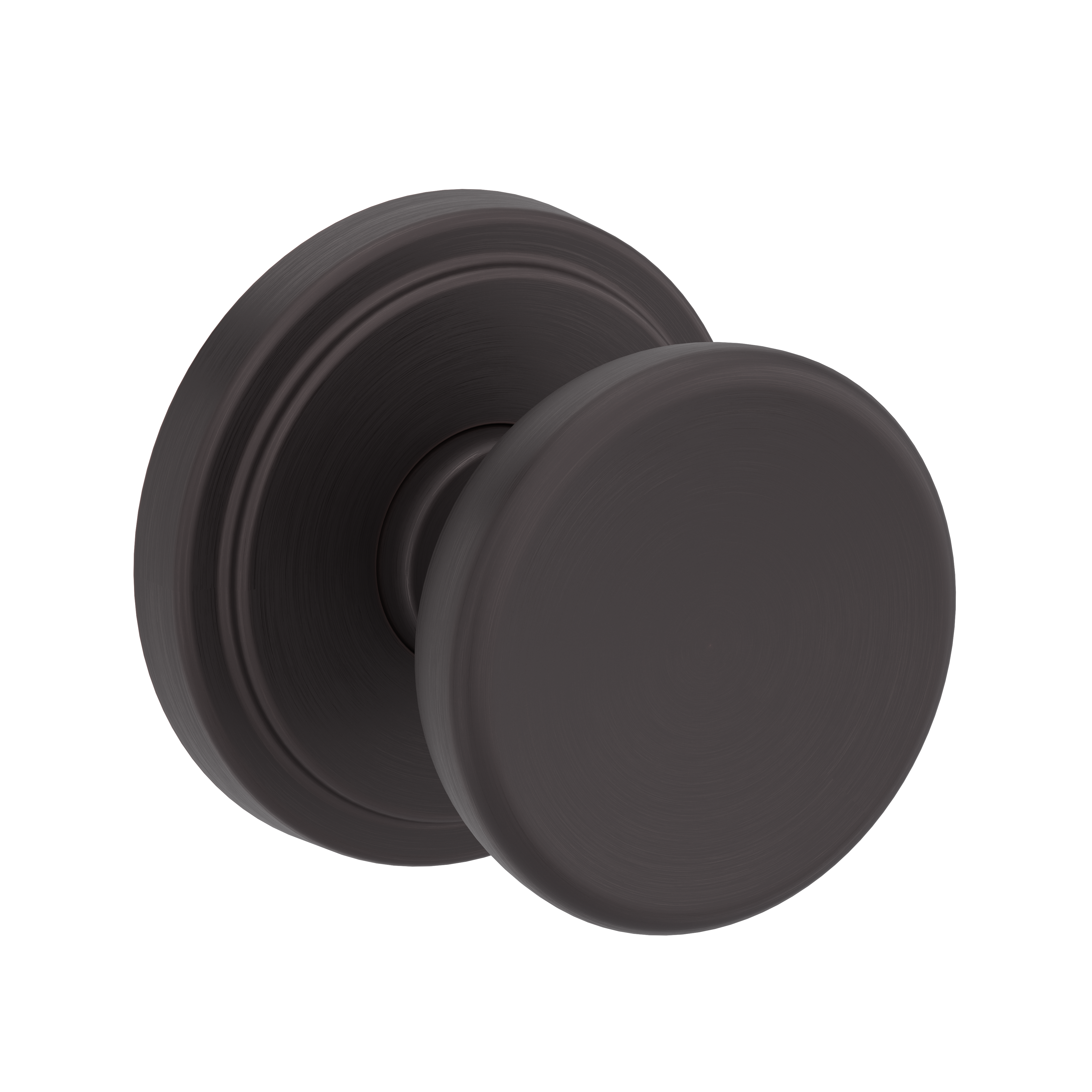 Baldwin Solvang Knob Set with Stepped Round Rose