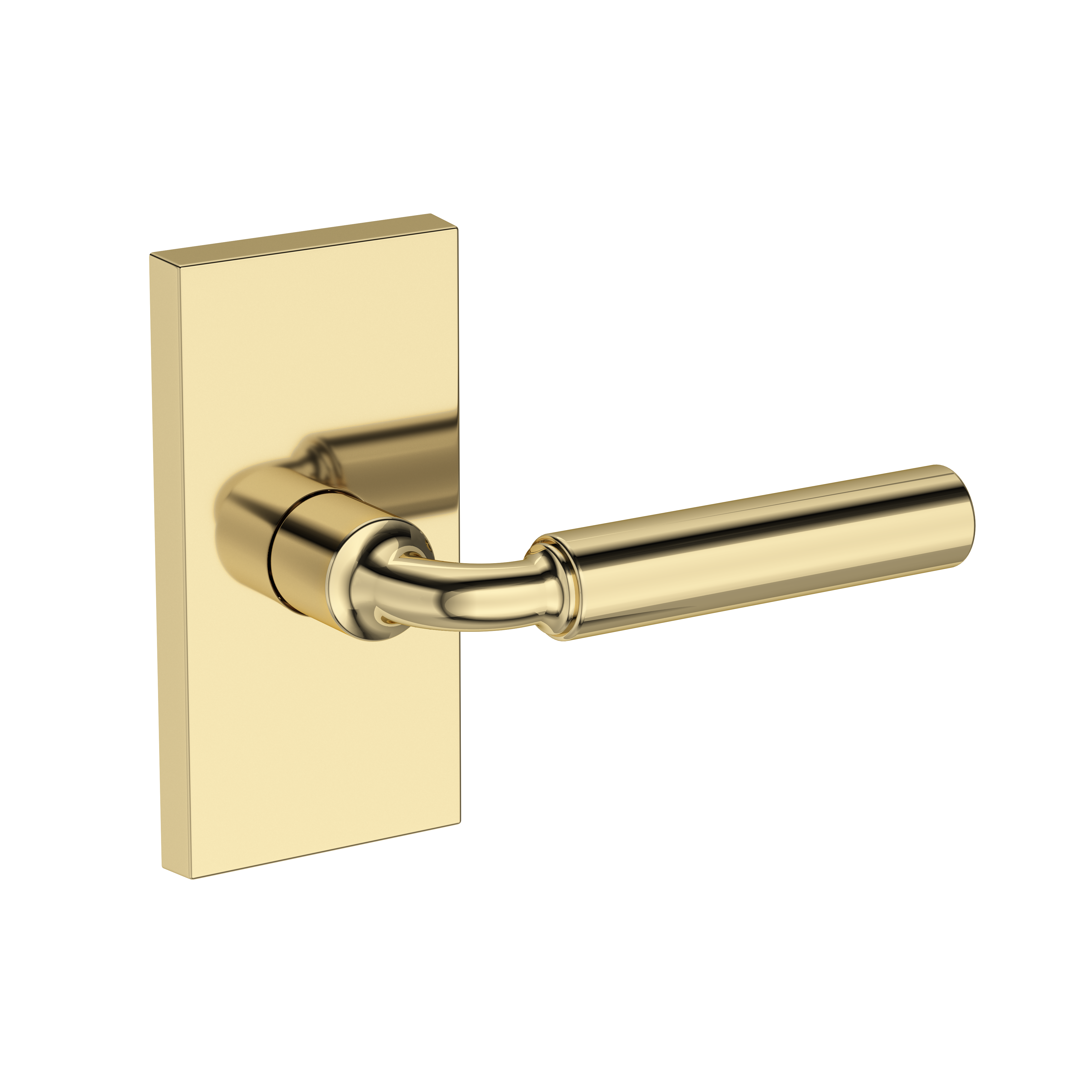 Baldwin La Conner Lever Set with Contemporary 5" Rose