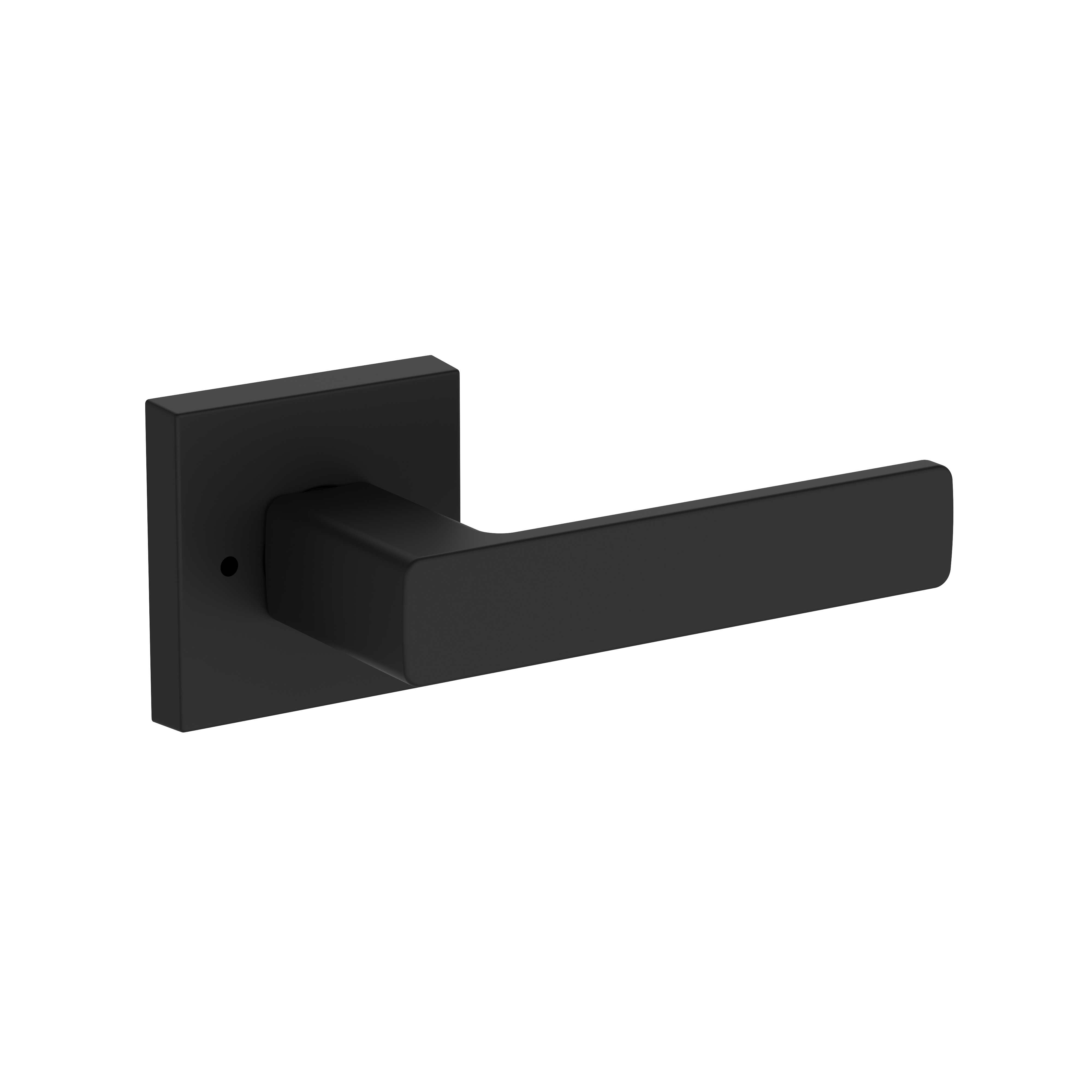 Baldwin Sharpewood Lever Set with Contemporary Square Rose