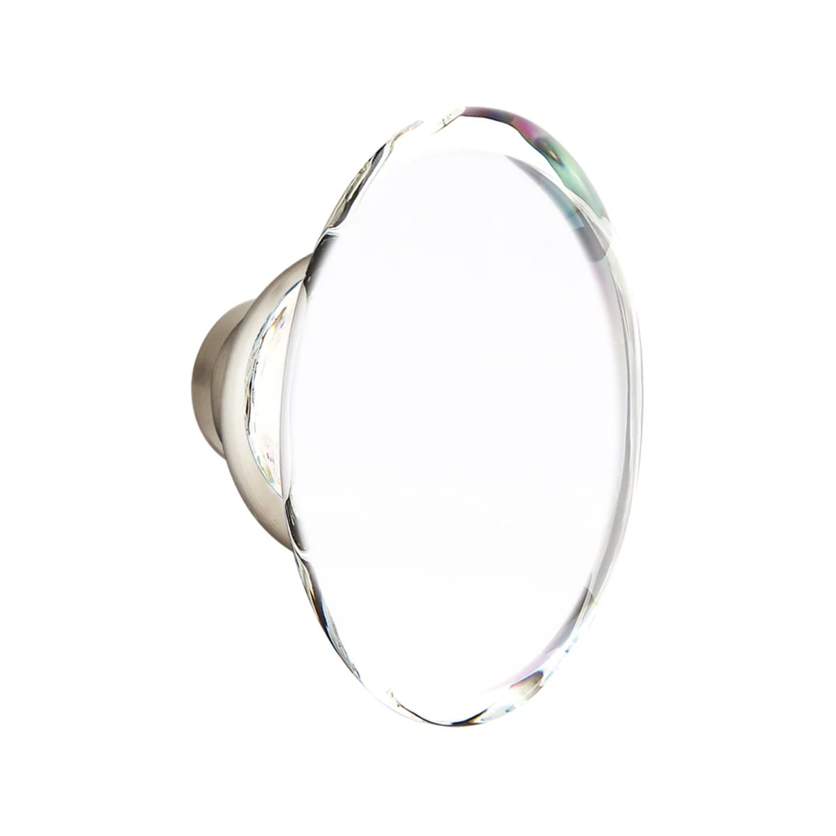 Emtek Arts & Crafts Tubular Entryset Full Length with Hampton Glass Knob