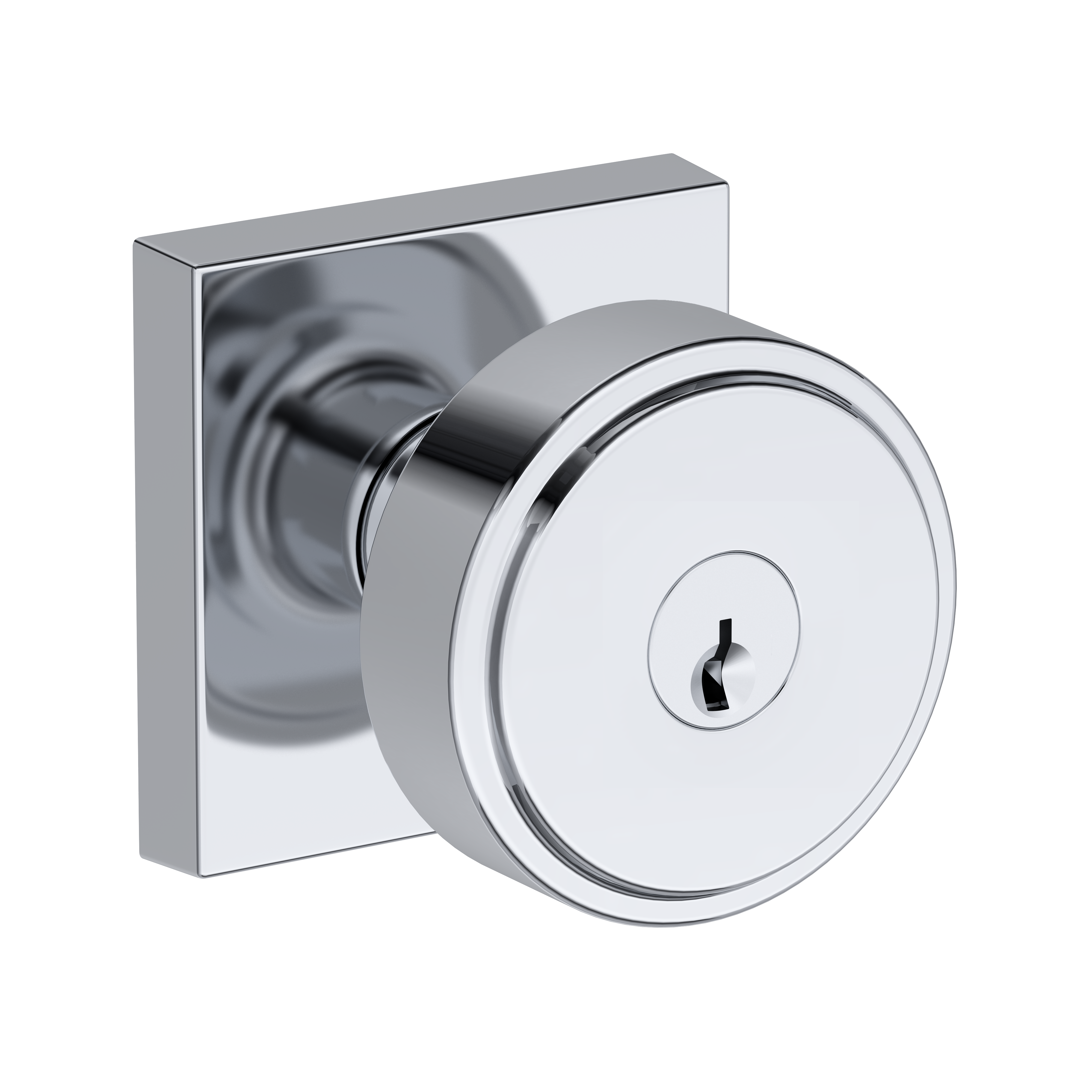 Baldwin Vashon Knob Set with Contemporary Square Rose