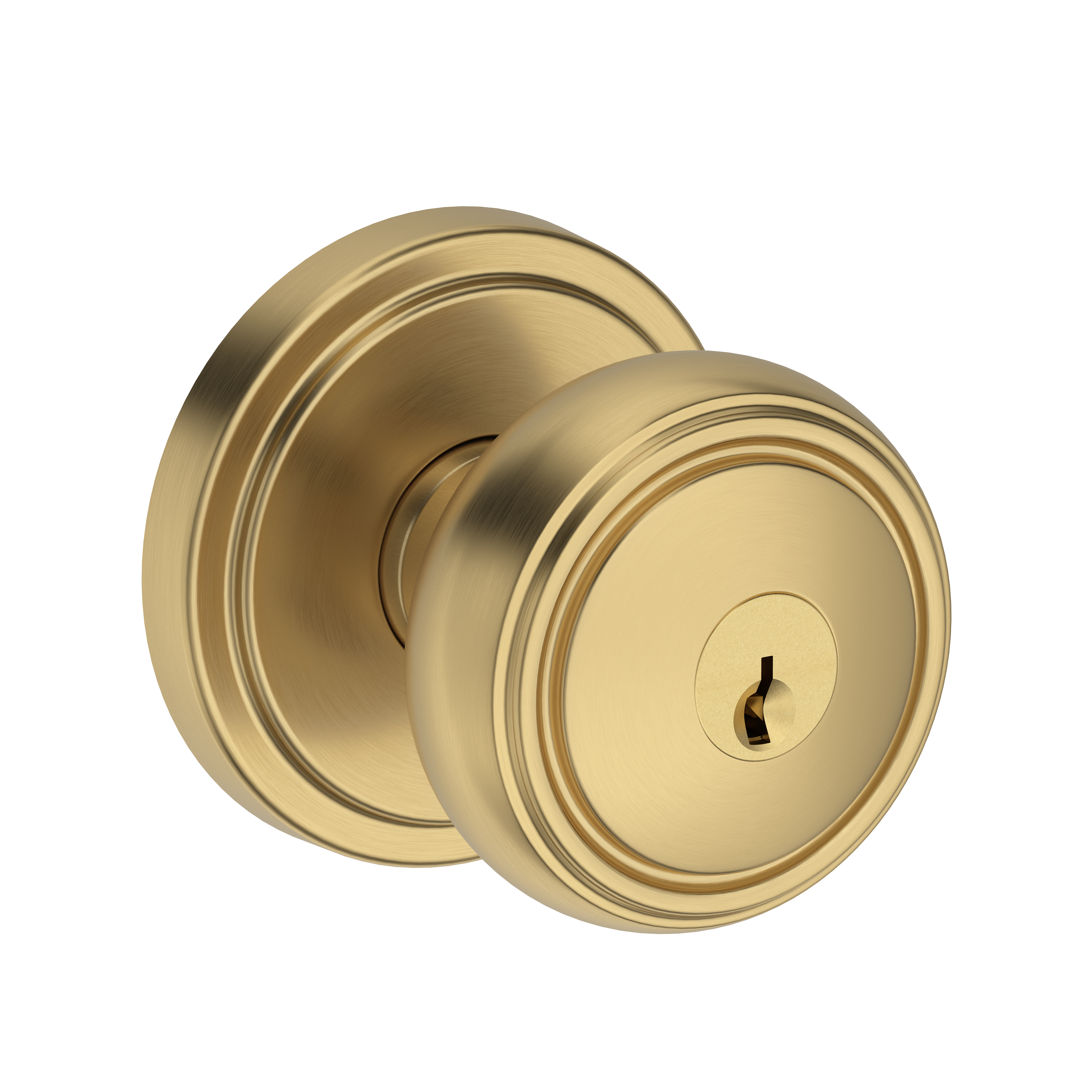 Baldwin Bremerton Knob Set with Stepped Round Rose