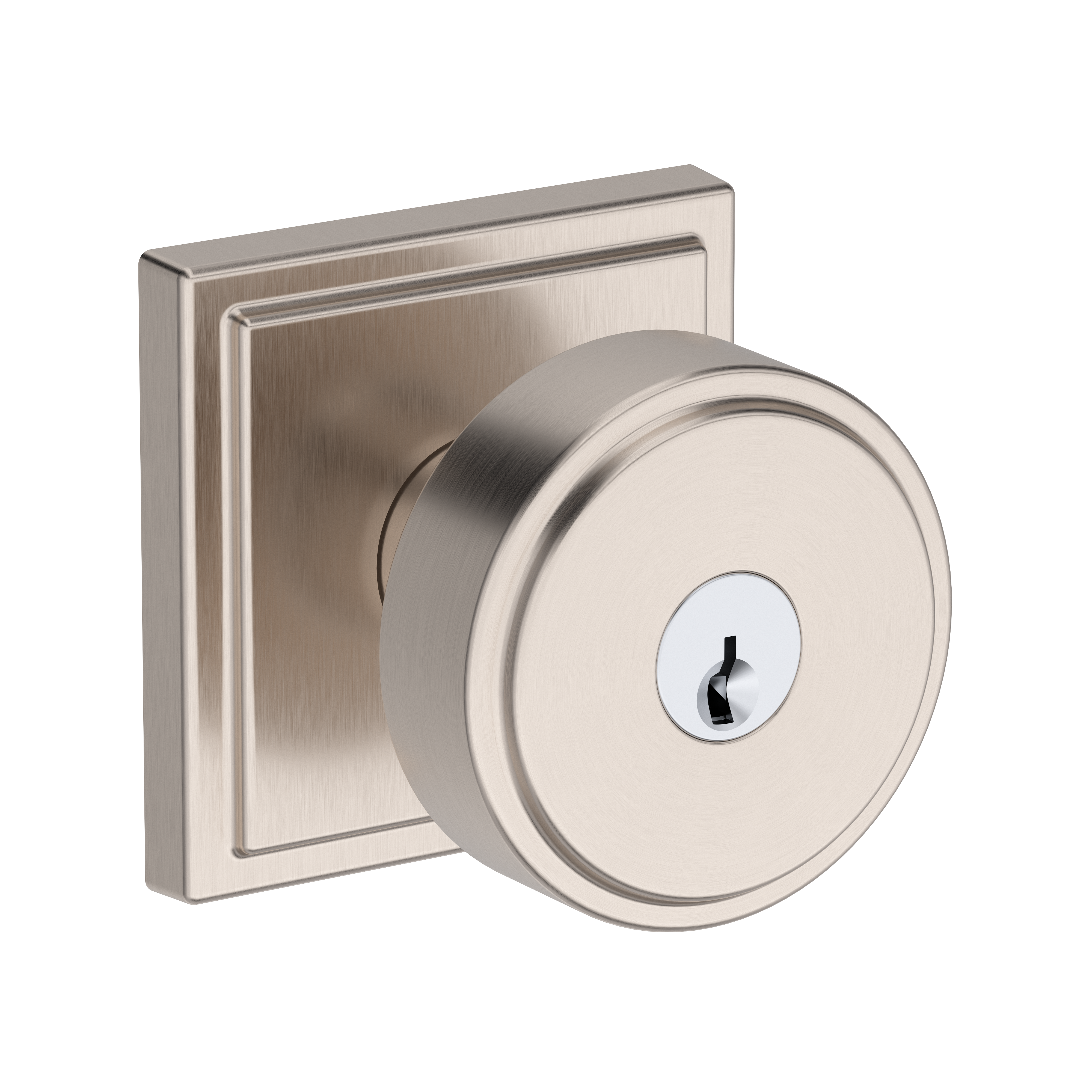 Baldwin Vashon Knob Set with Stepped Square Rose