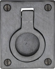 Ashley Norton Bronze Front Mounted Military Ring Pull for Cabinets