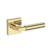 Baldwin Lake Forest Lever Set with Contemporary Square Rose