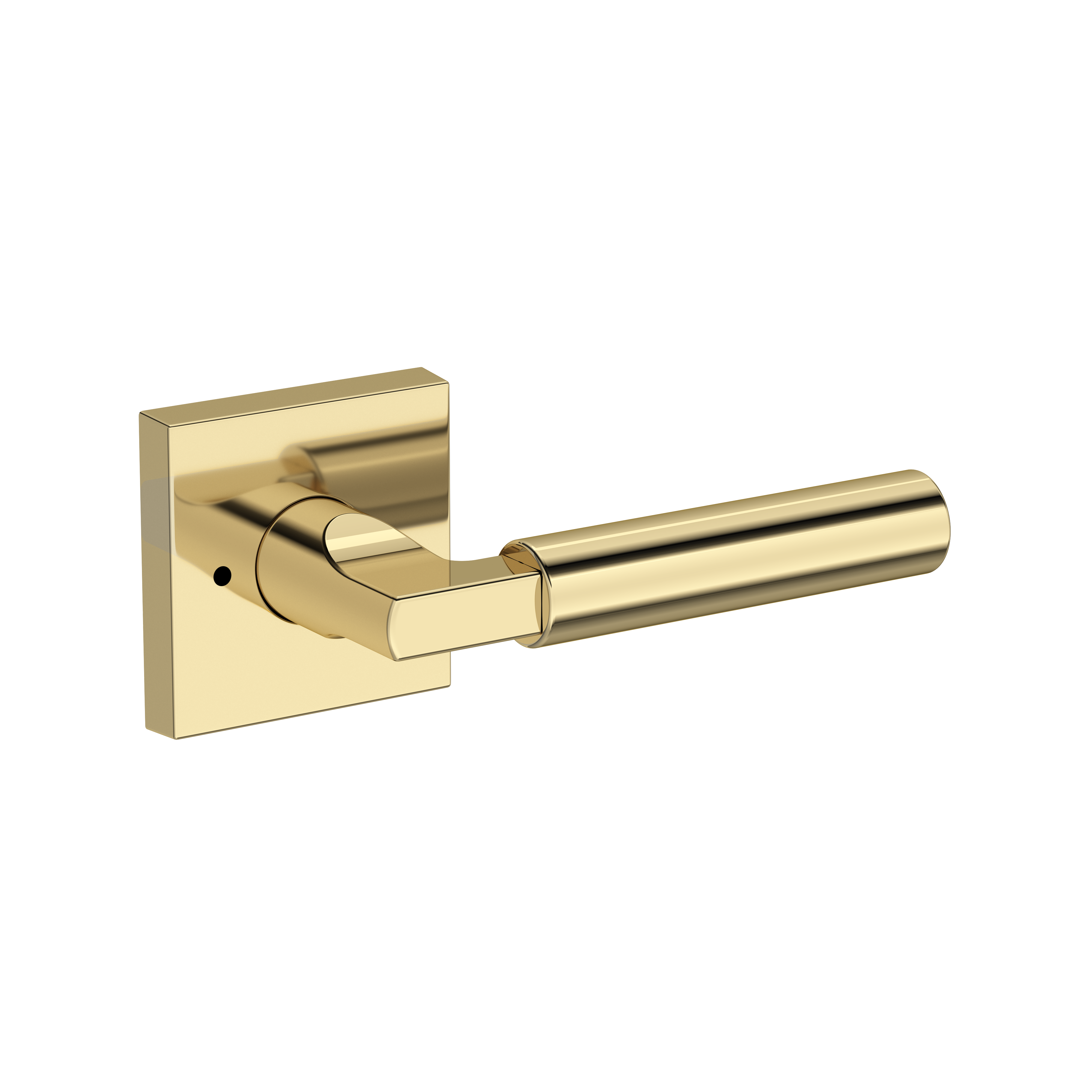 Baldwin Lake Forest Lever Set with Contemporary Square Rose