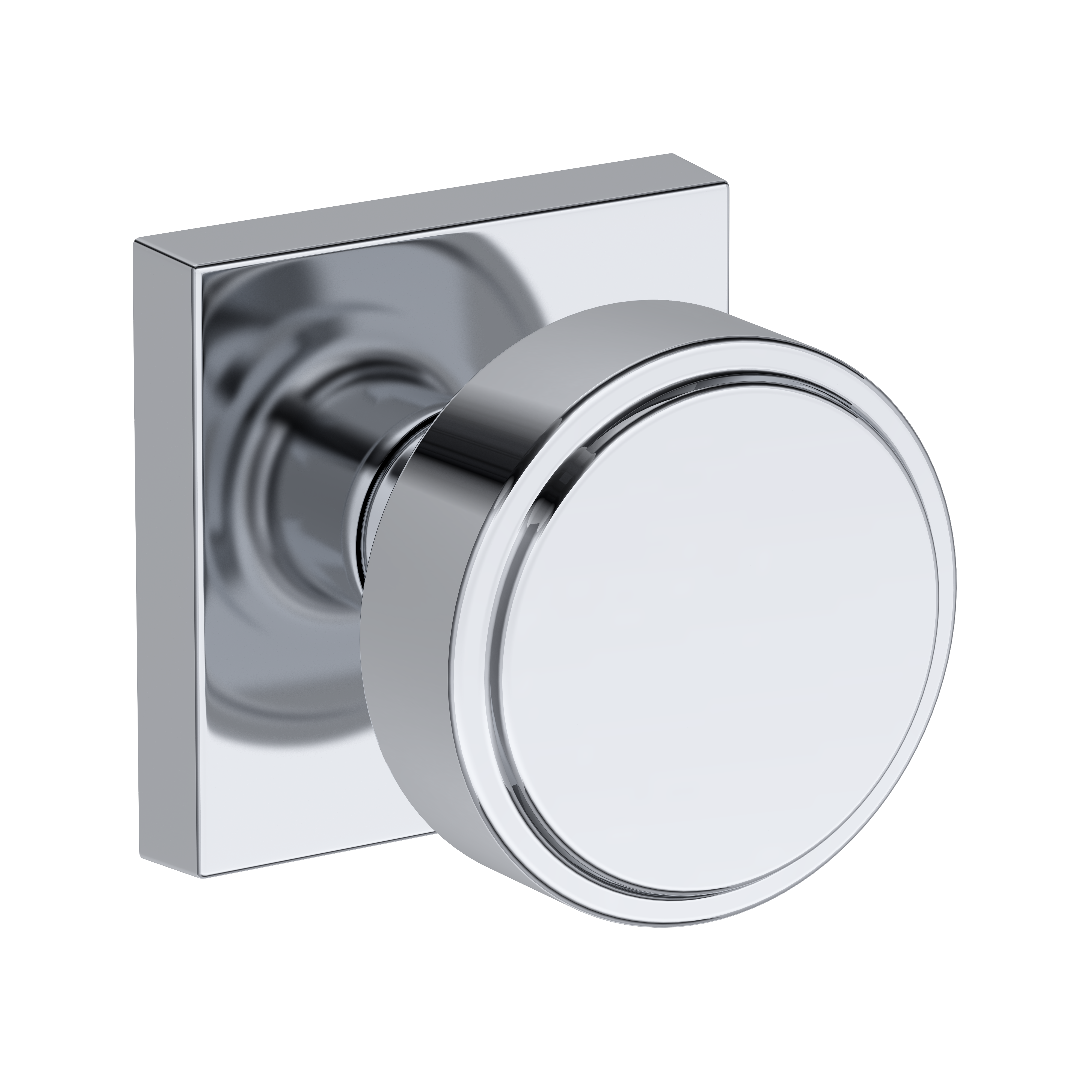 Baldwin Vashon Knob Set with Contemporary Square Rose