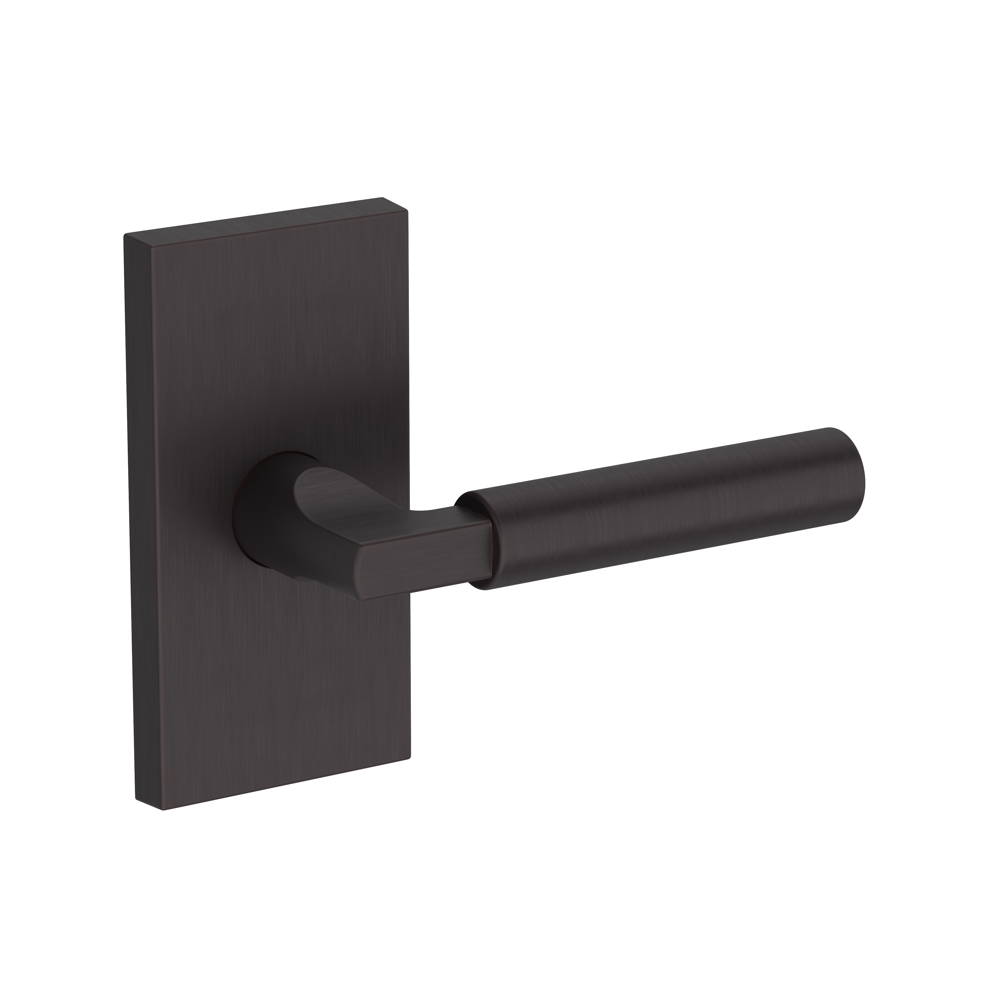 Baldwin Lake Forest Lever Set with Contemporary 5" Rose