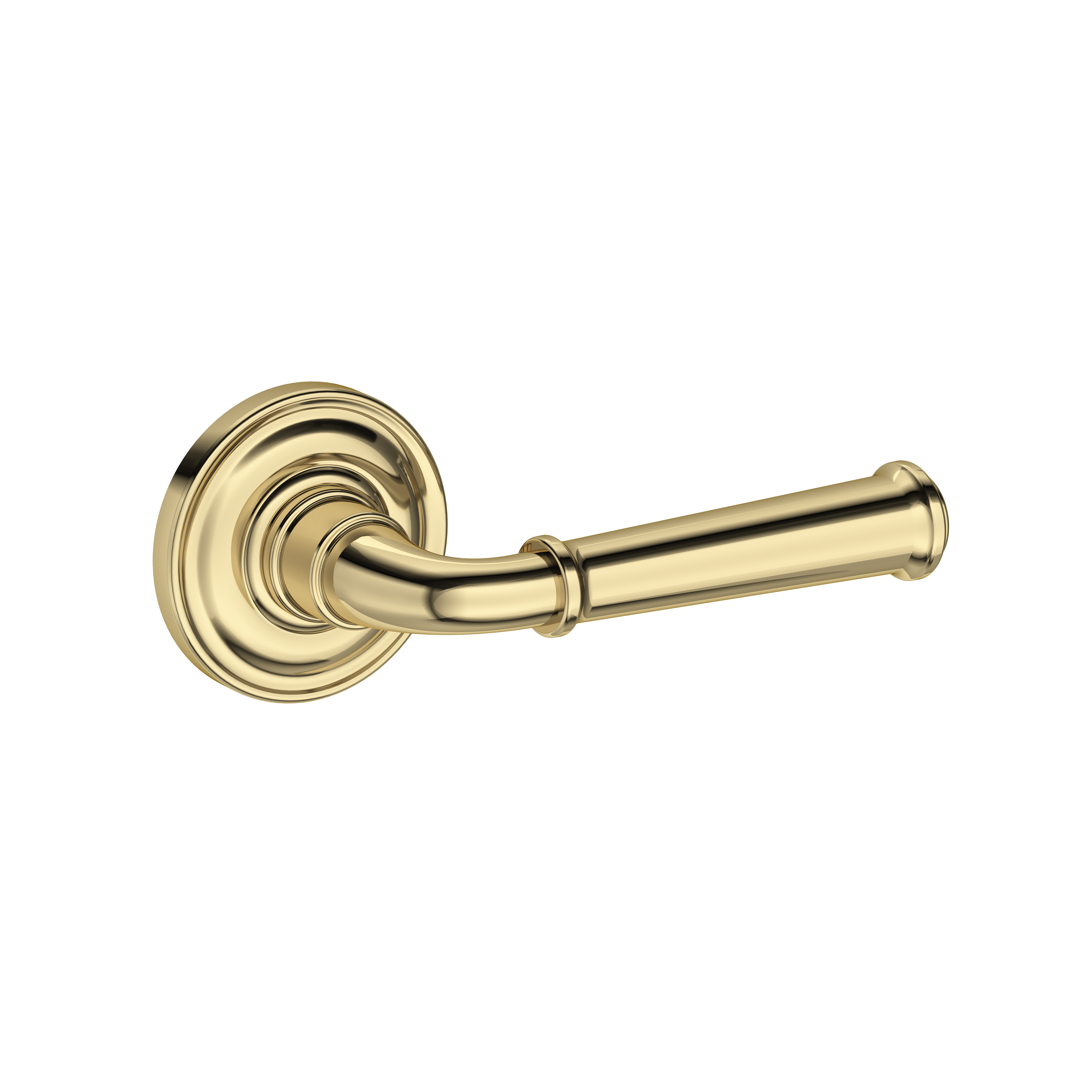 Baldwin Dunsmoor Lever Set with Traditional Round Rose