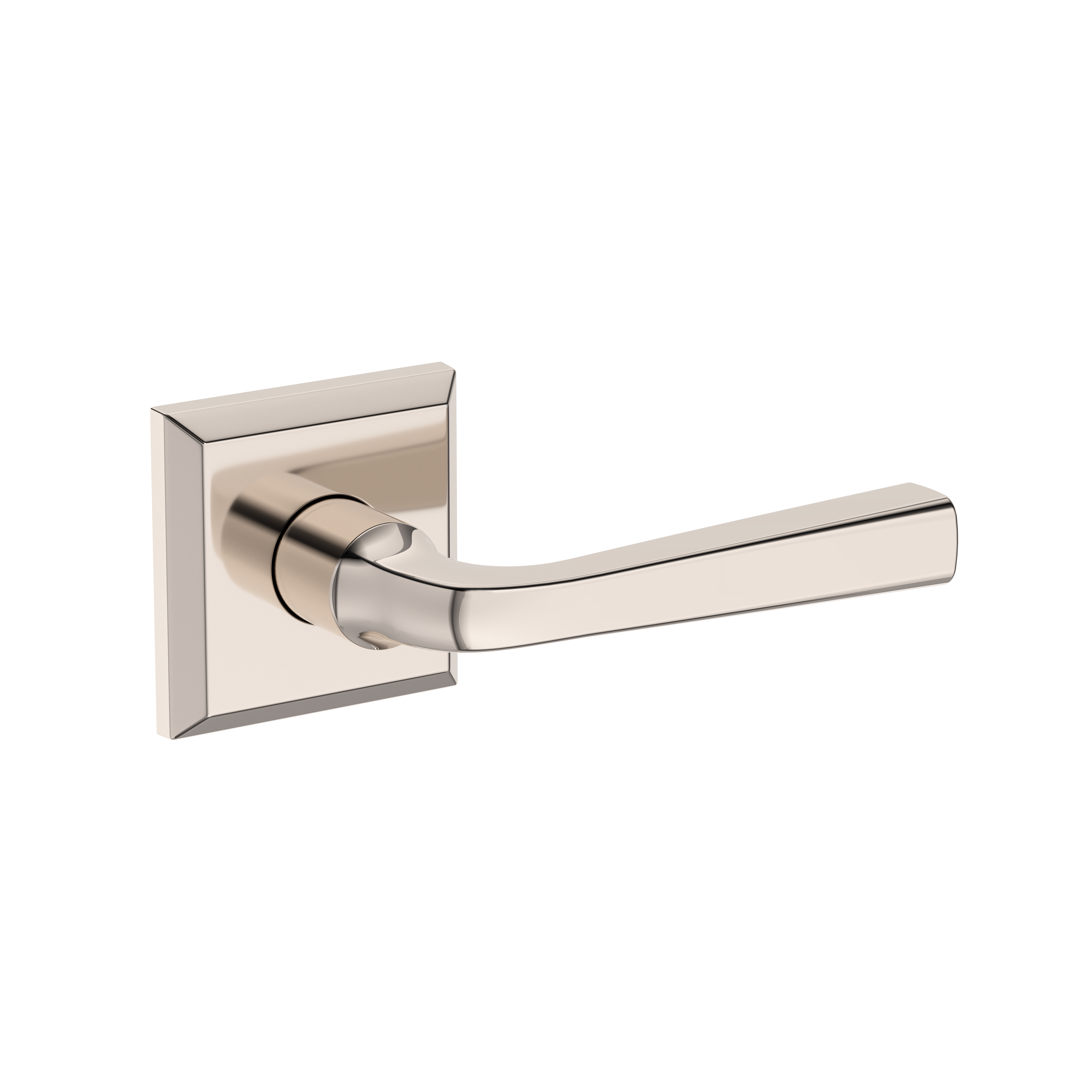 Baldwin Kingvale Lever Set with Traditional Square Rose