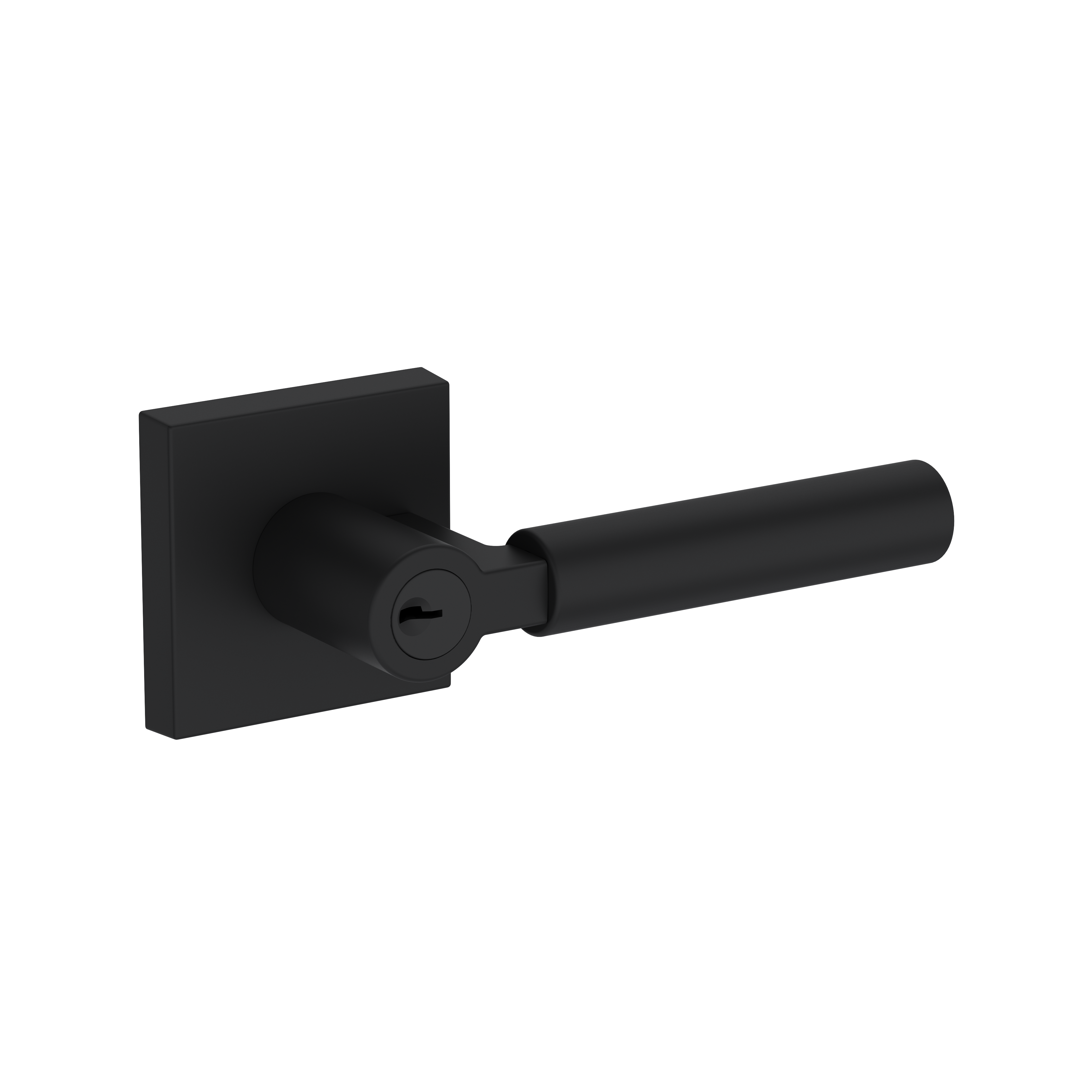 Baldwin Lake Forest Lever Set with Contemporary Square Rose