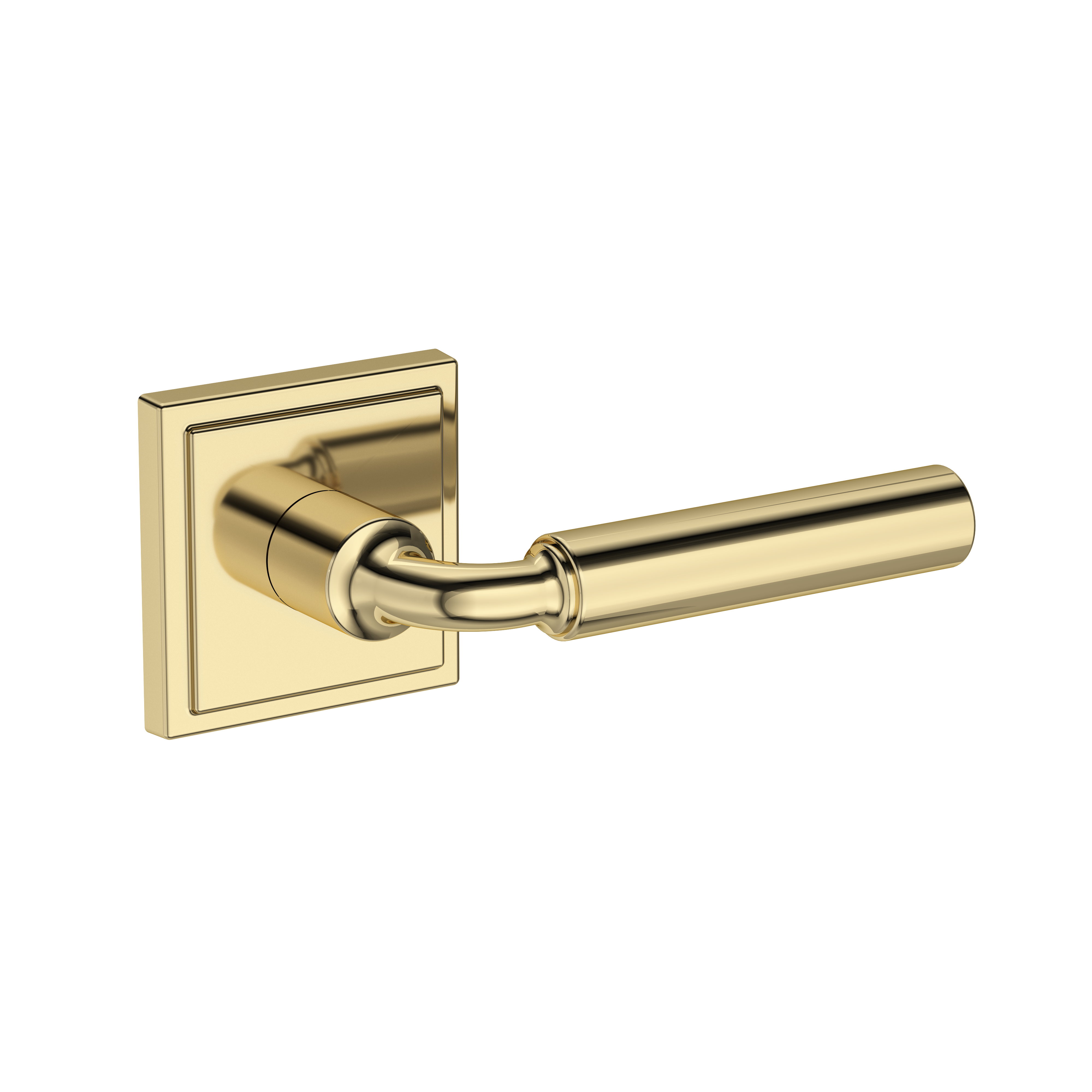 Baldwin La Conner Lever Set with Stepped Square Rose