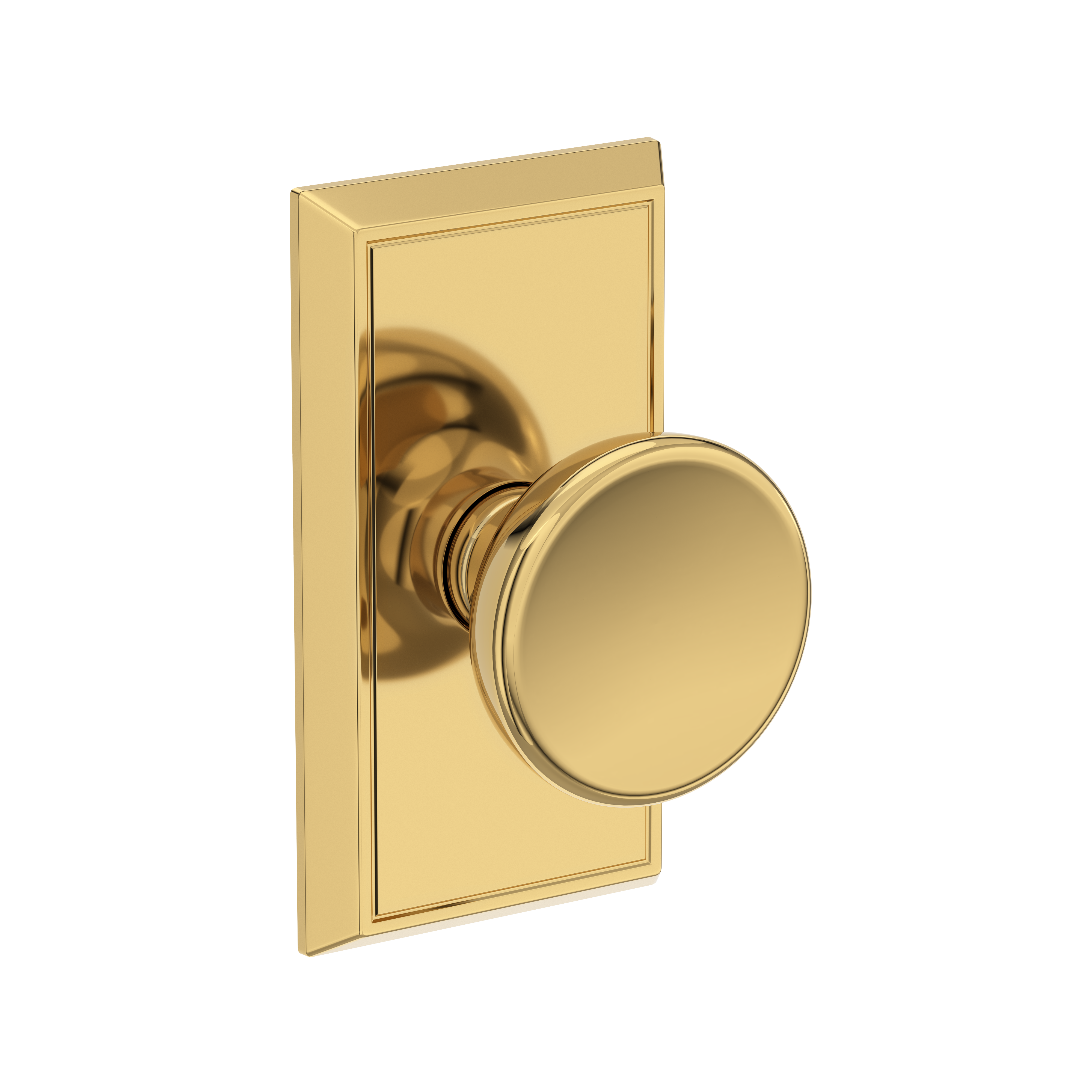 Baldwin Solvang Knob Set with Chamfered 5" Rose