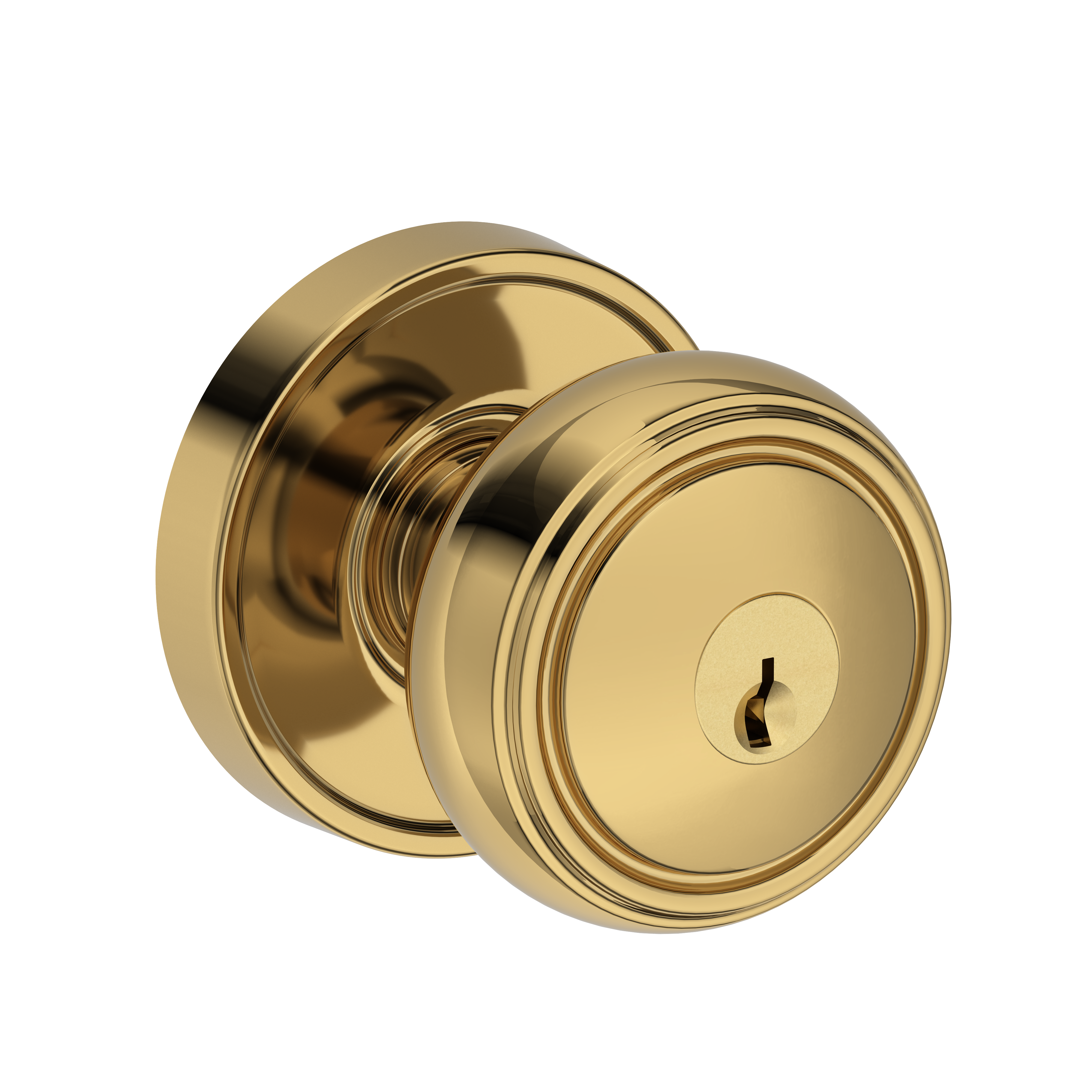 Baldwin Bremerton Knob Set with Recessed Round Rose