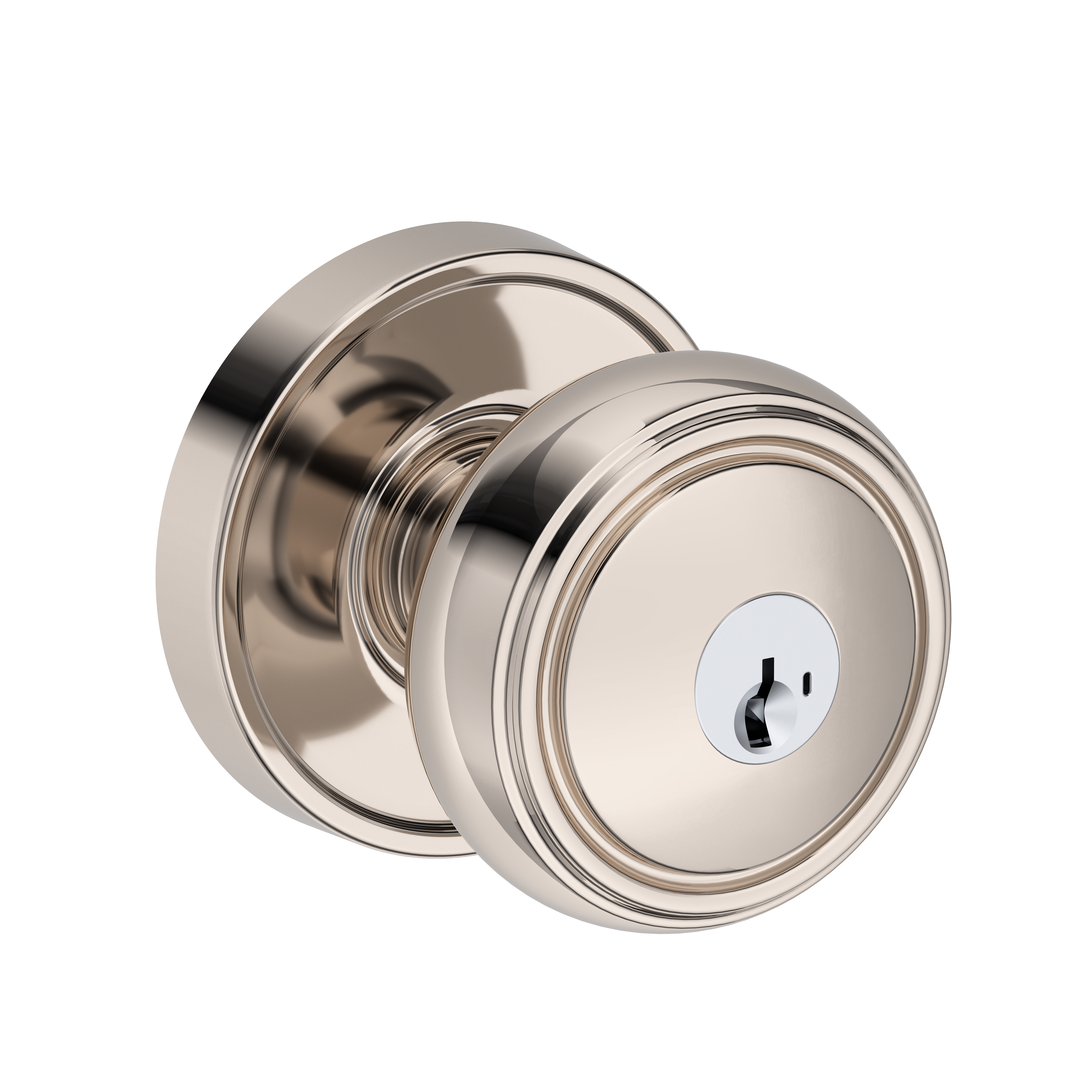 Baldwin Bremerton Knob Set with Recessed Round Rose
