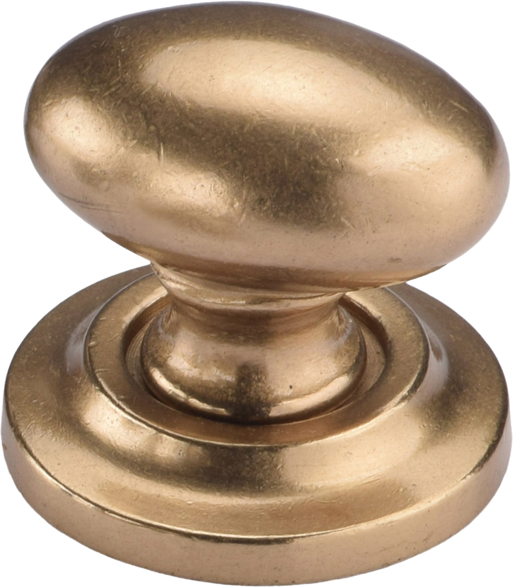 Ashley Norton Bronze Oval (Egg) Cabinet Knob on Rose