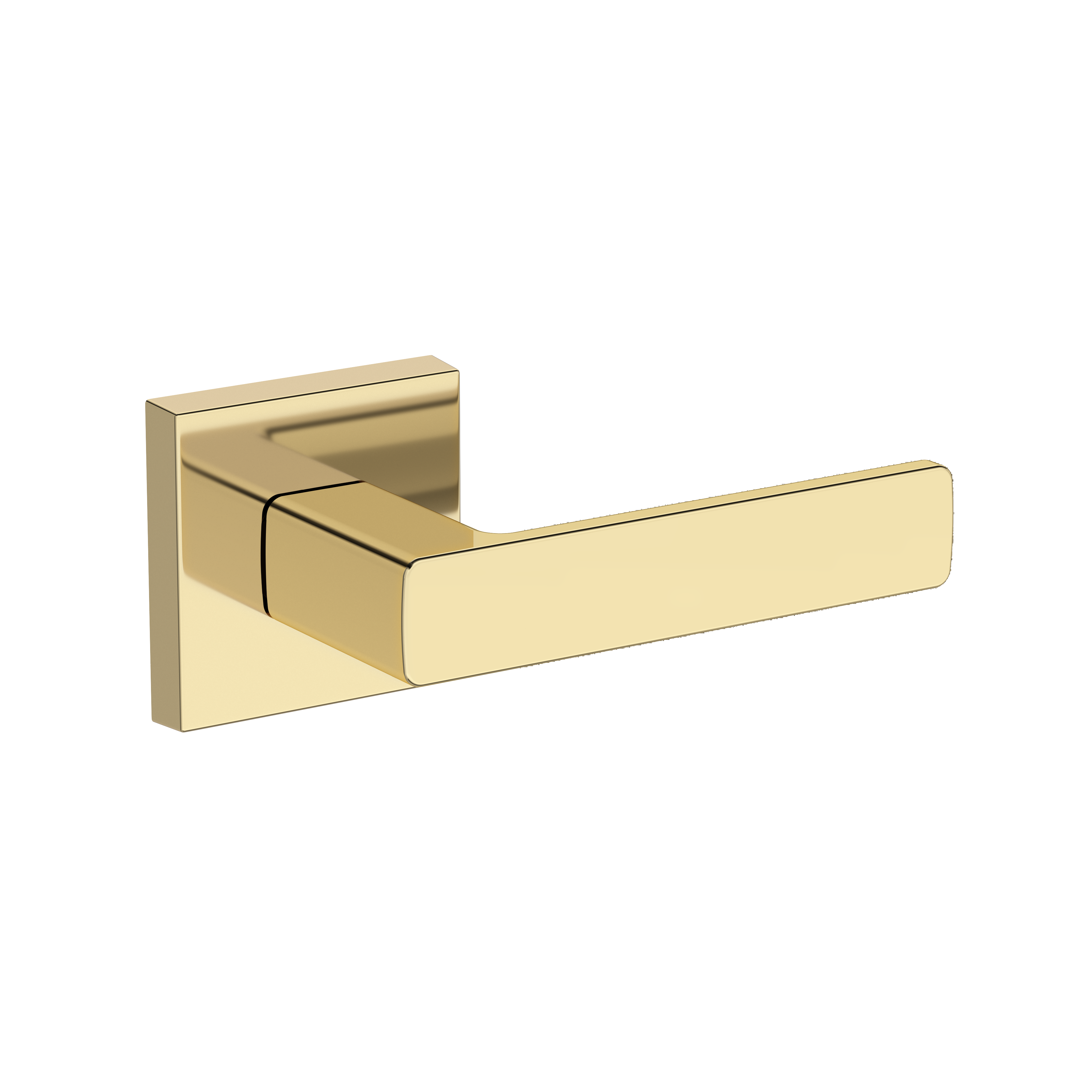 Baldwin Sharpewood Lever Set with Contemporary Square Rose