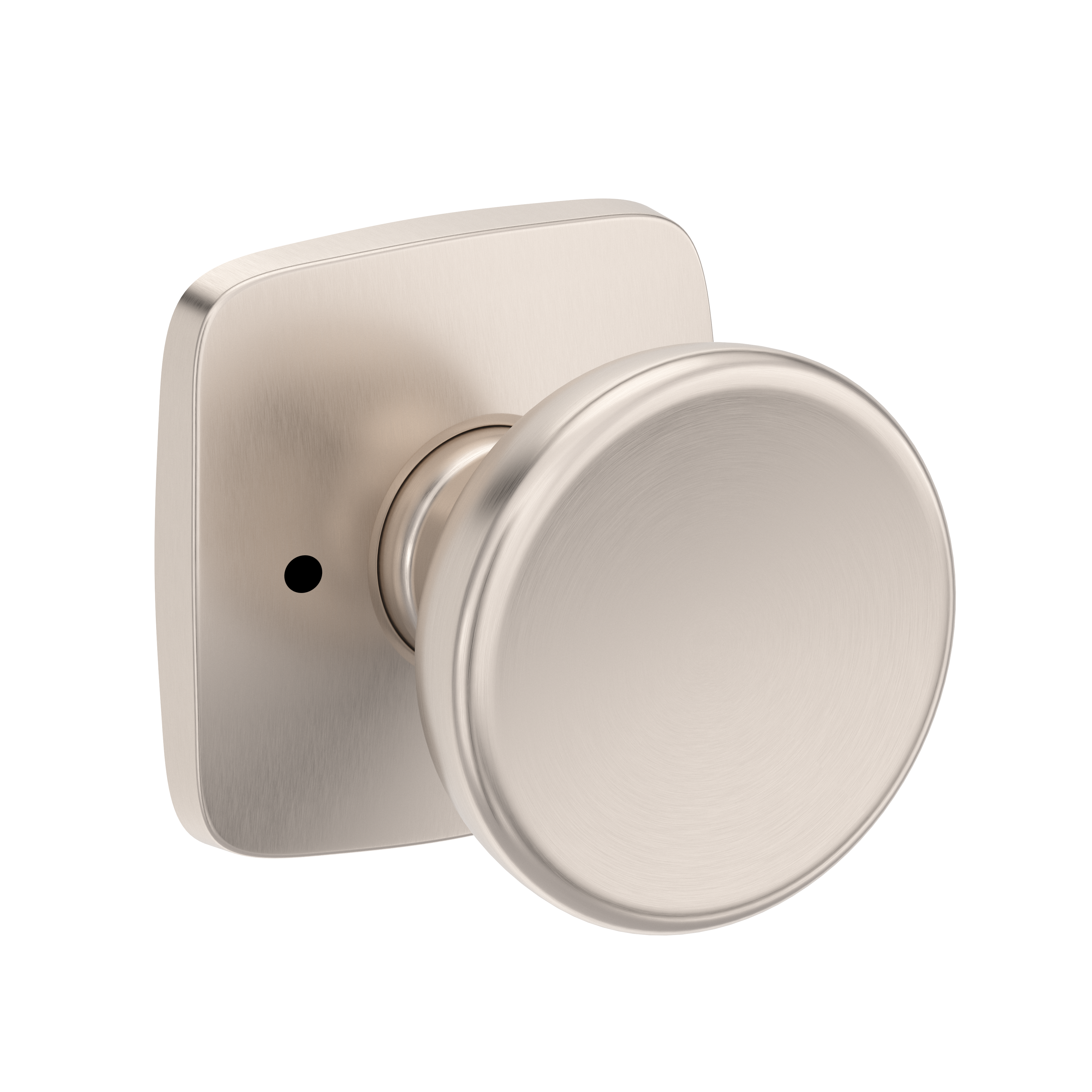 Baldwin Solvang Knob Set with Soft Square Rose