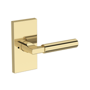 Baldwin Lake Forest Lever Set with Contemporary 5" Rose