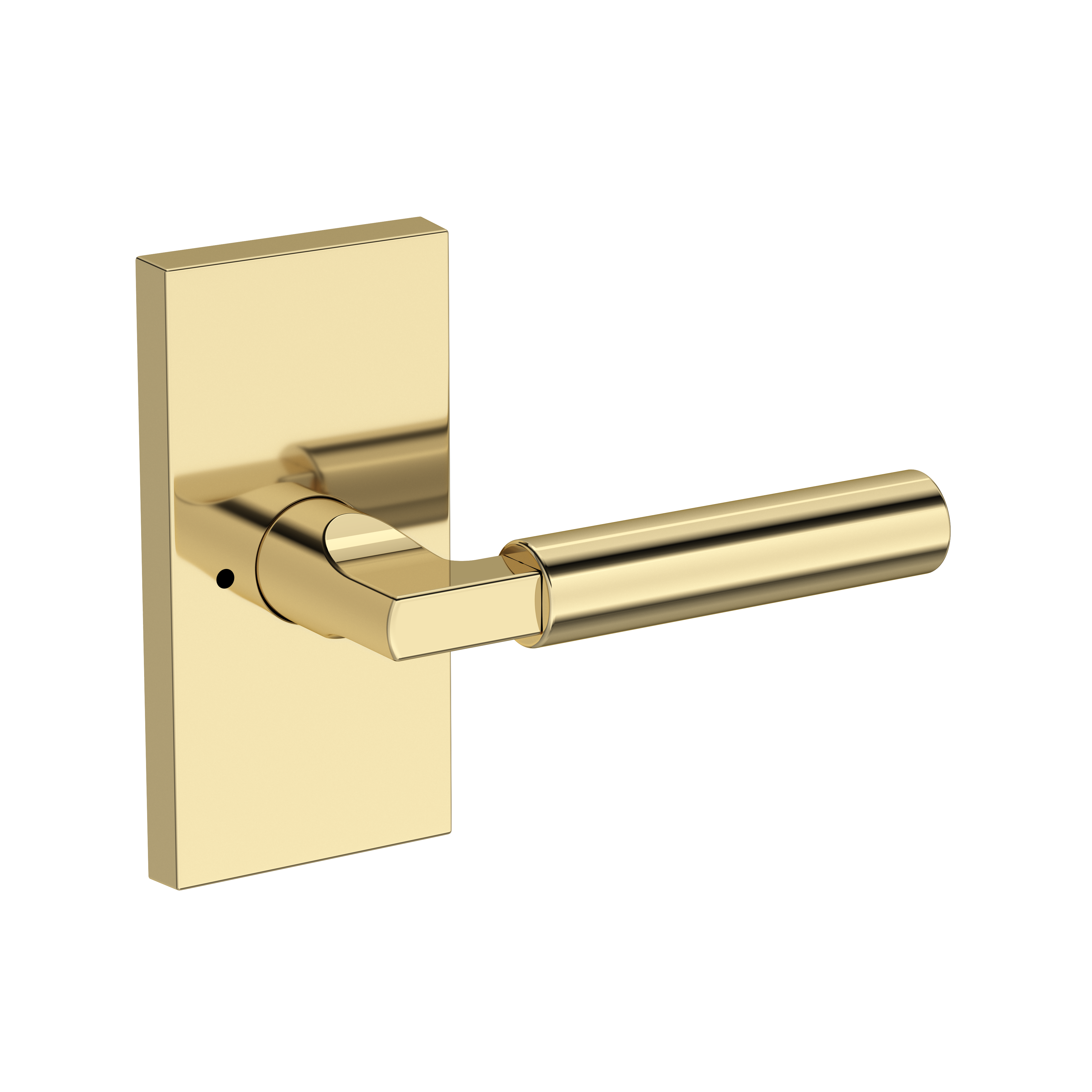 Baldwin Lake Forest Lever Set with Contemporary 5" Rose