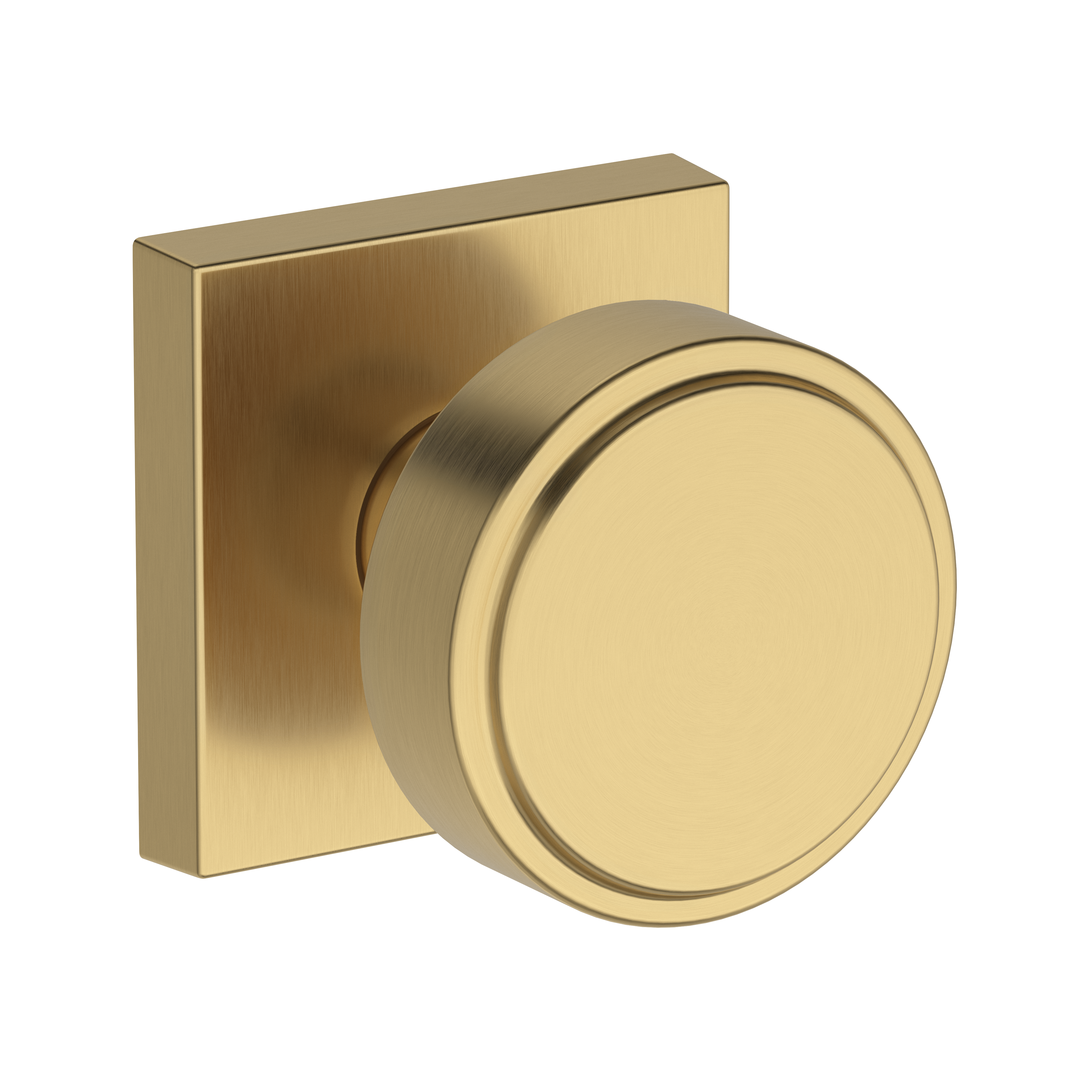 Baldwin Vashon Knob Set with Contemporary Square Rose