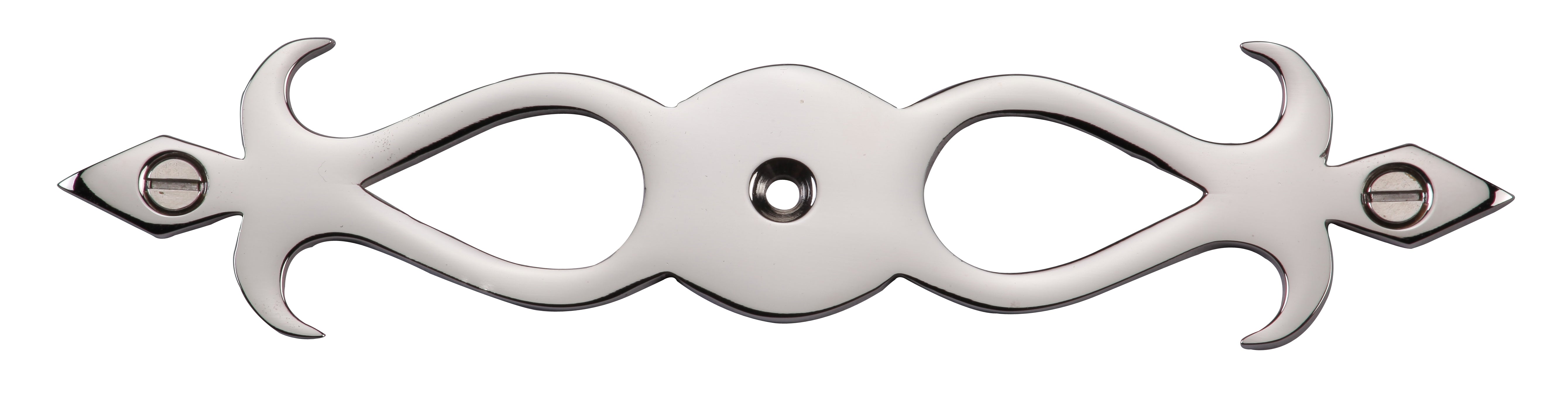 Ashley Norton Fleur-de-lis Cabinet Knob Backpate