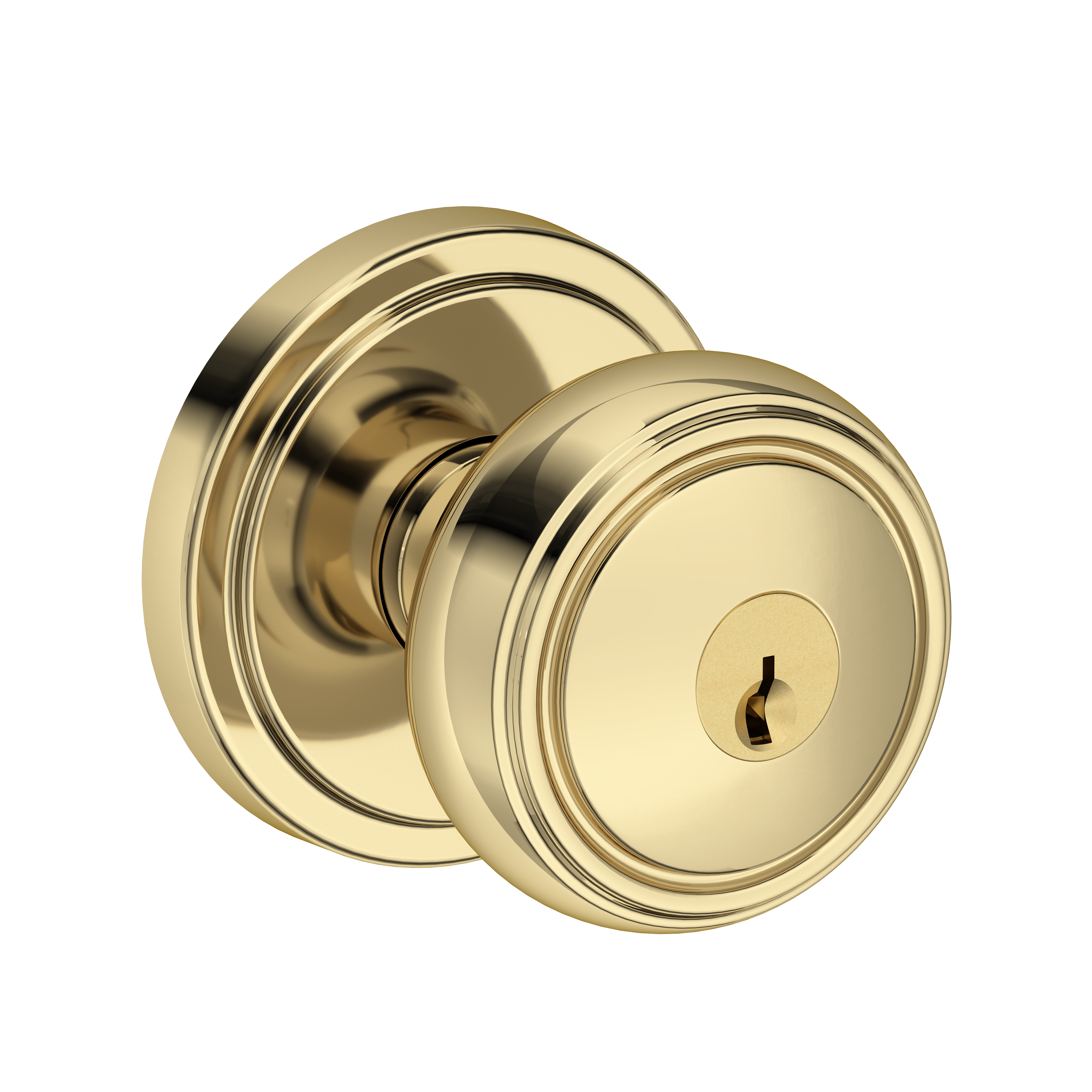 Baldwin Bremerton Knob Set with Stepped Round Rose