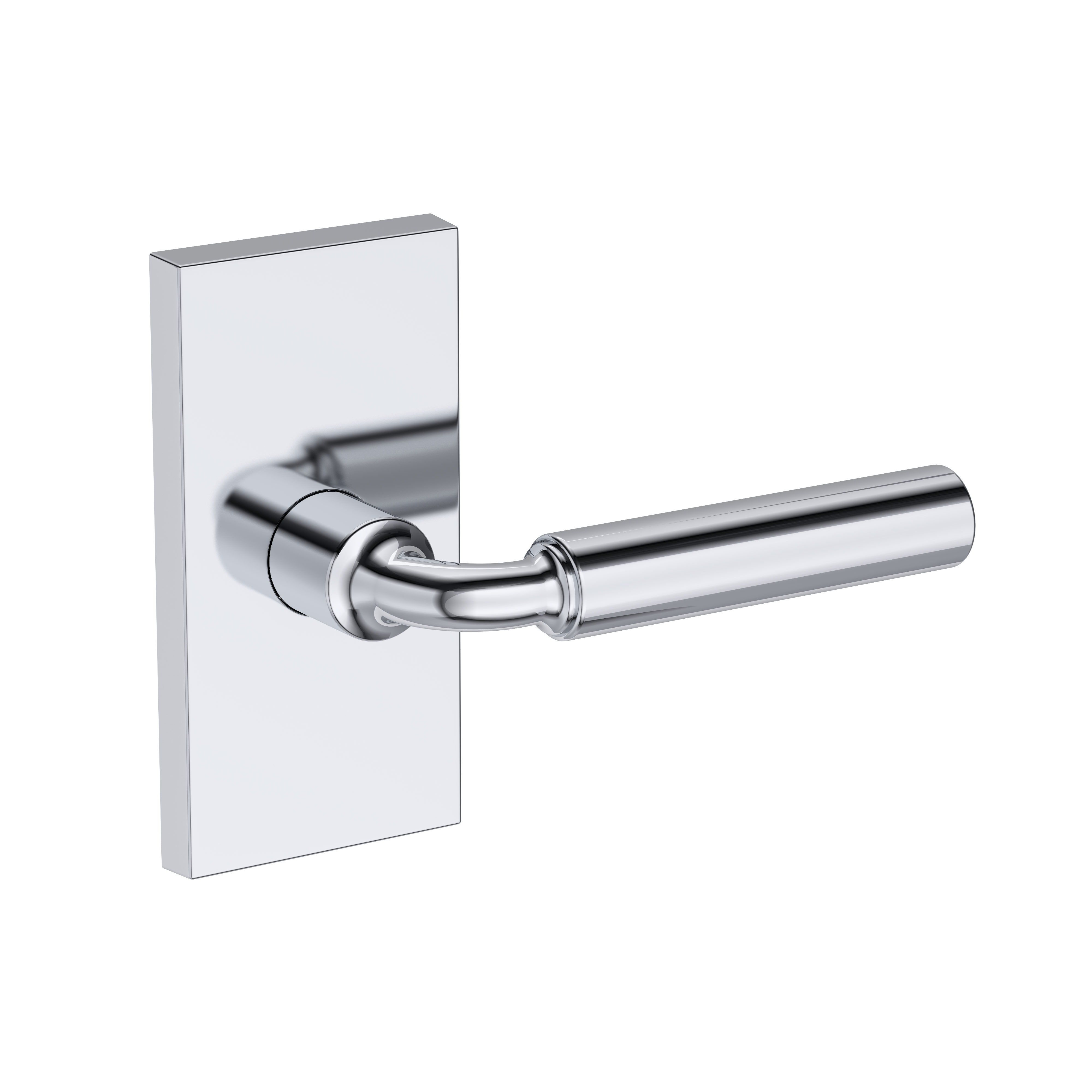 Baldwin La Conner Lever Set with Contemporary 5" Rose
