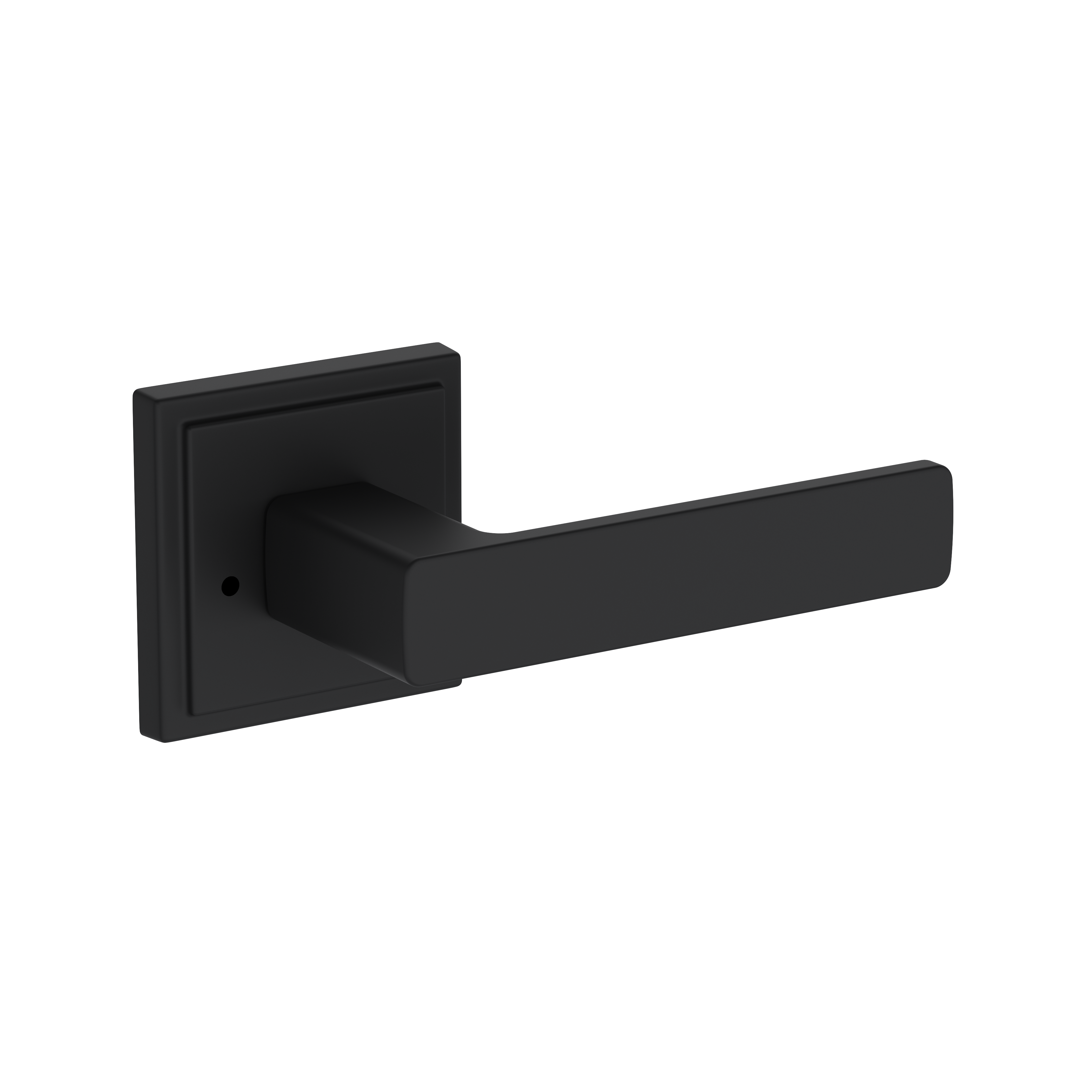 Baldwin Sharpewood Lever Set with Stepped Square Rose